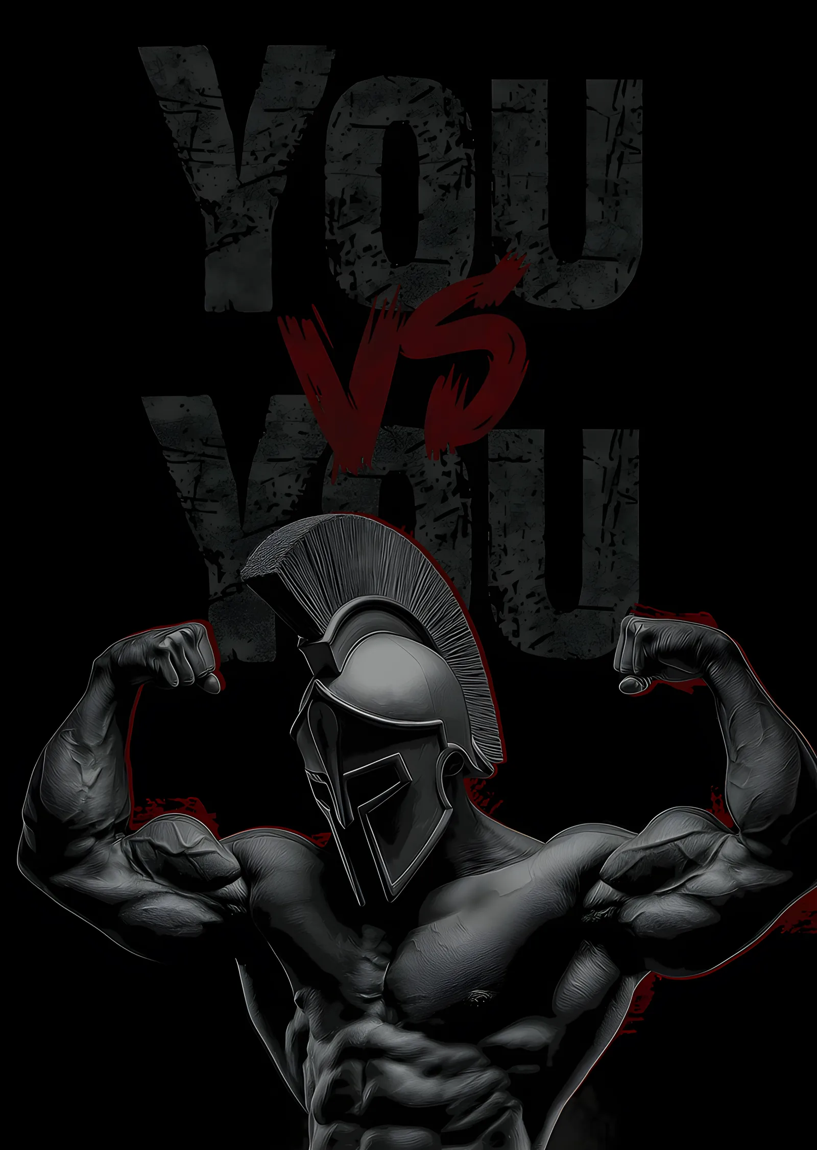 You vs You - Miğferli Savaşçı metal tablo