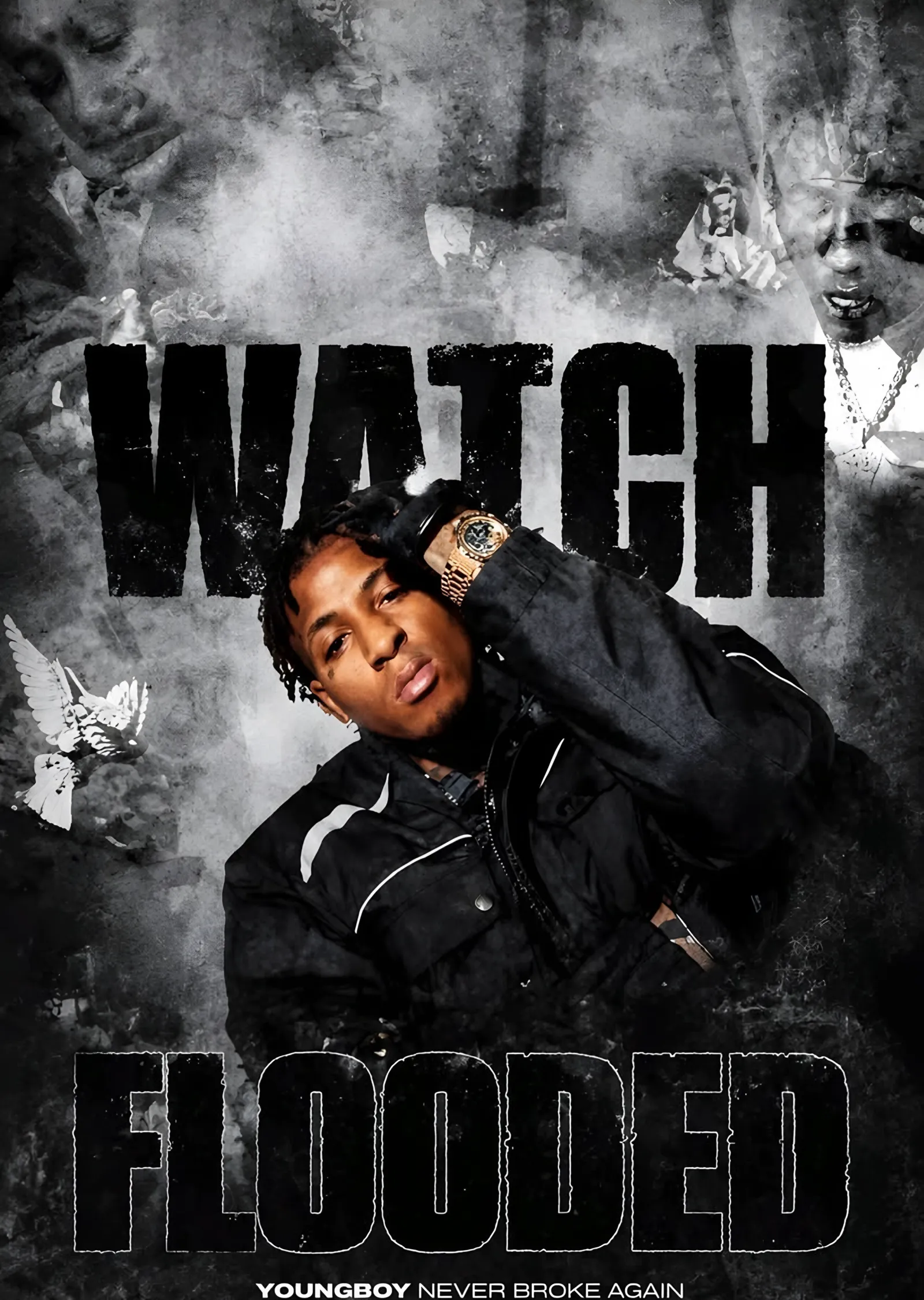 YoungBoy Never Broke Again - Watch Flooded metal tablo