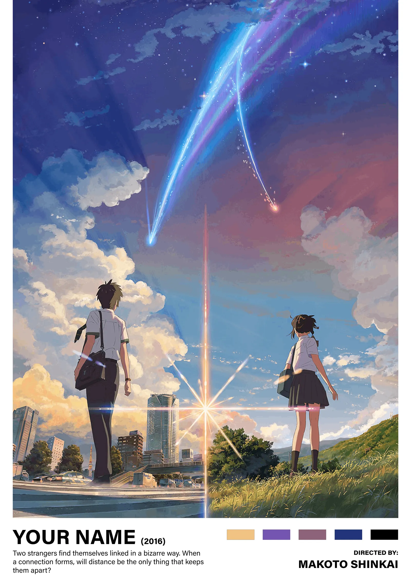 Your Name - Kuyruklu Yıldız metal tablo