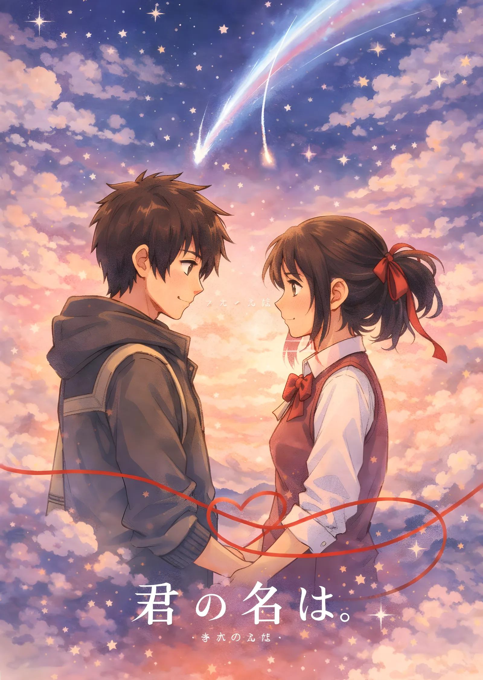 Your Name - Yıldızlı Gökyüzü metal tablo