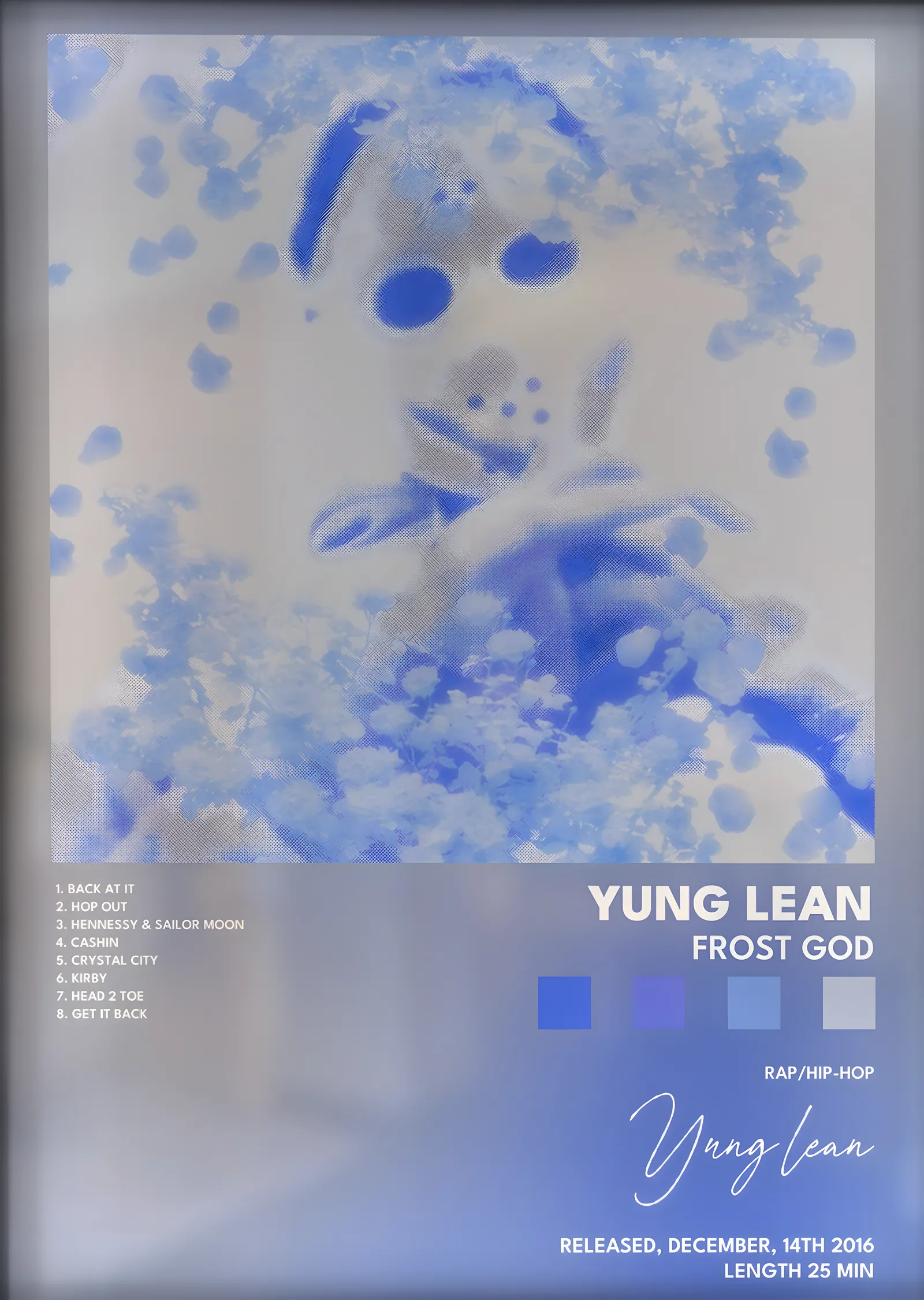 Yung Lean: Frost God metal tablo