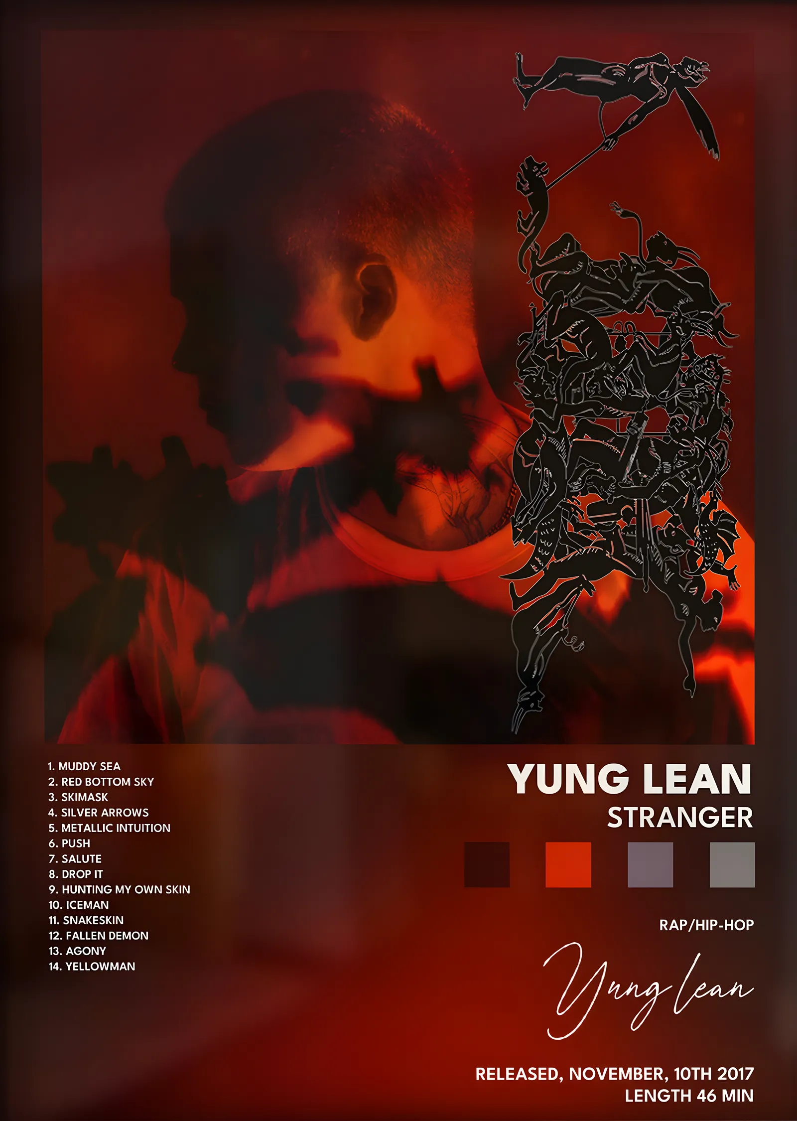 Yung Lean: Stranger metal tablo