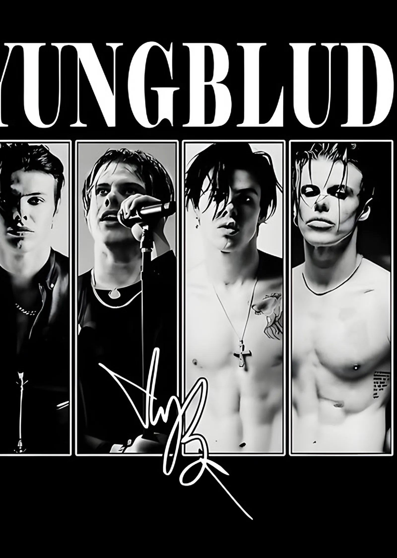 Yungblud - Dörtlü Şerit metal tablo