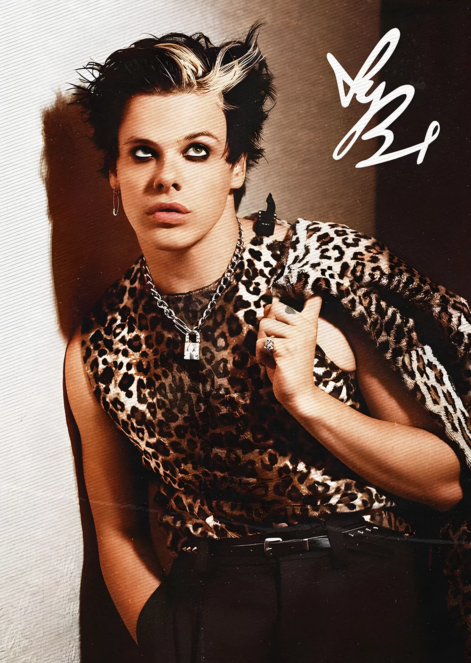 Yungblud - Leopar Desen metal tablo
