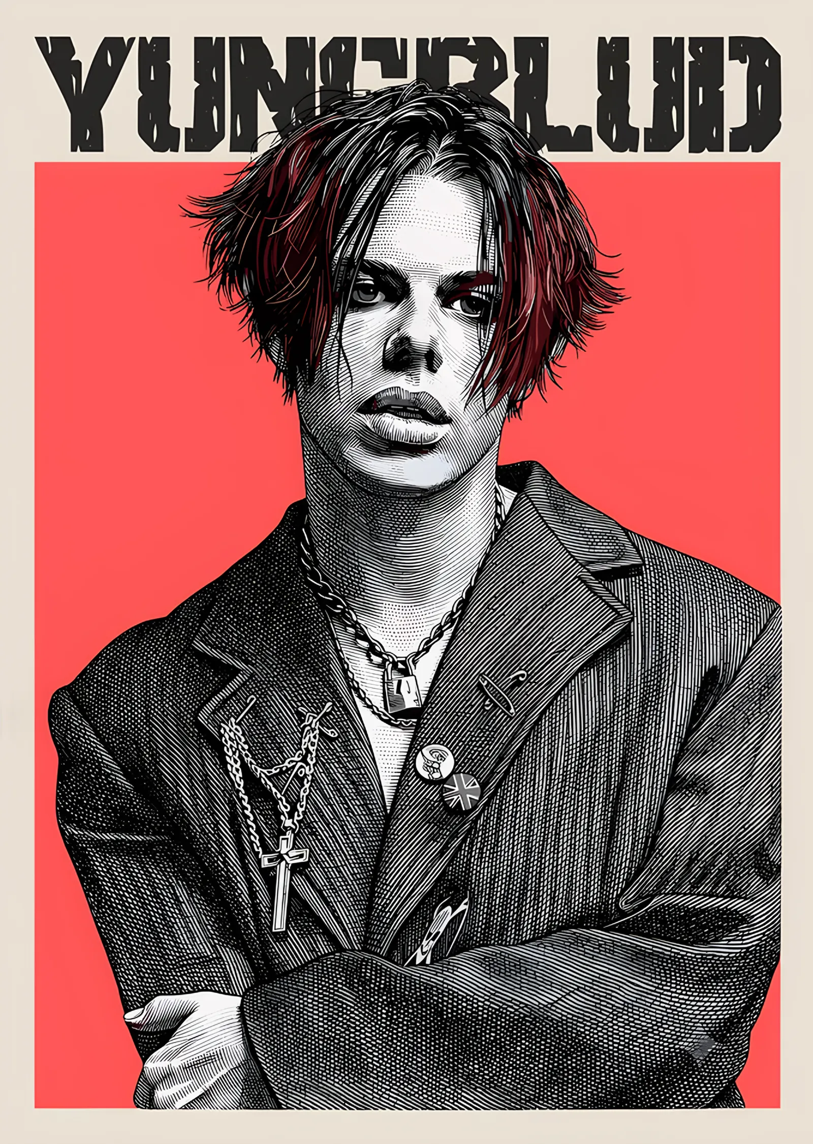 Yungblud - Mercan Zemin metal tablo