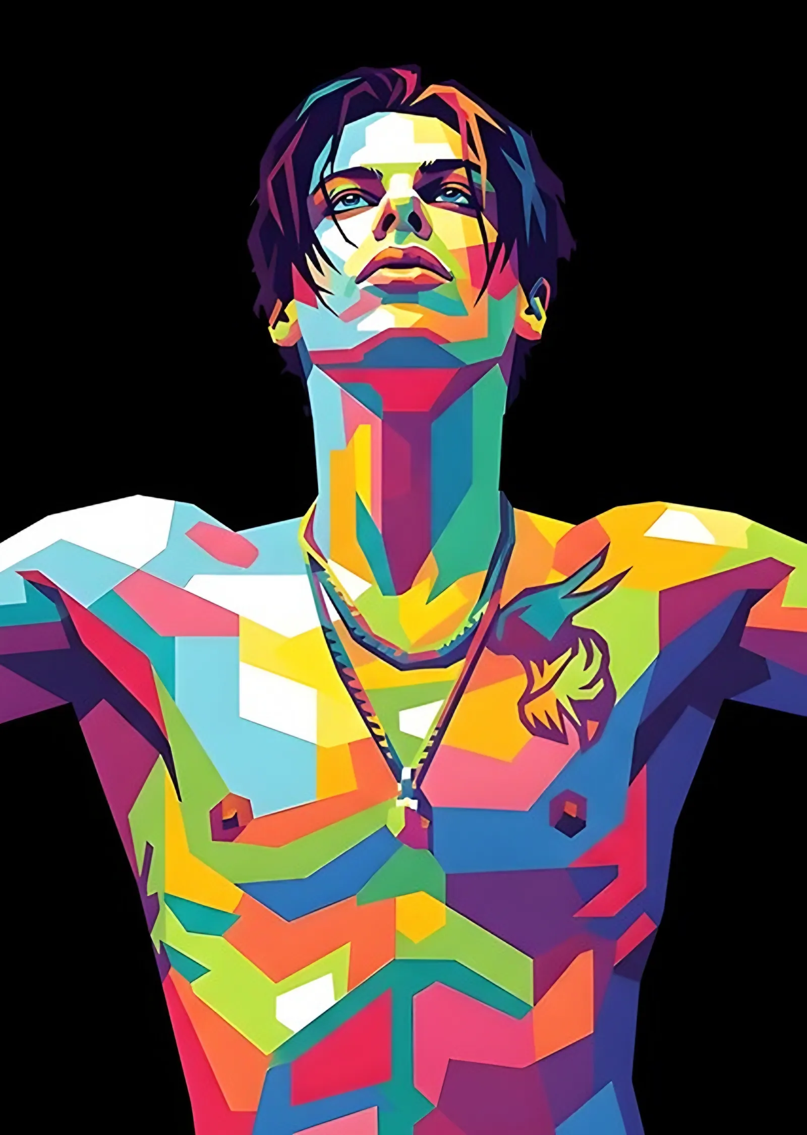 Yungblud - Renk Mozaiği metal tablo