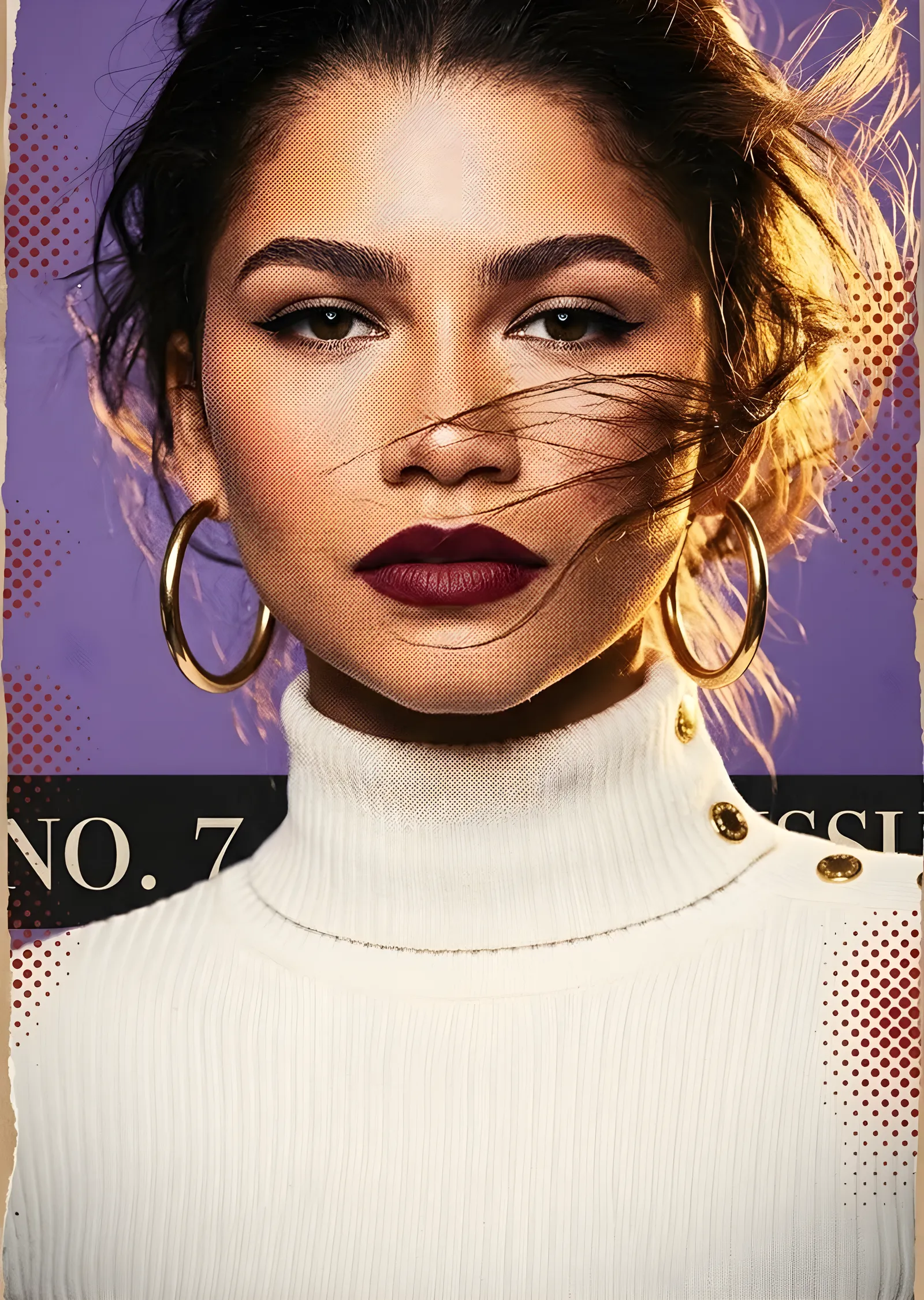 Zendaya metal tablo