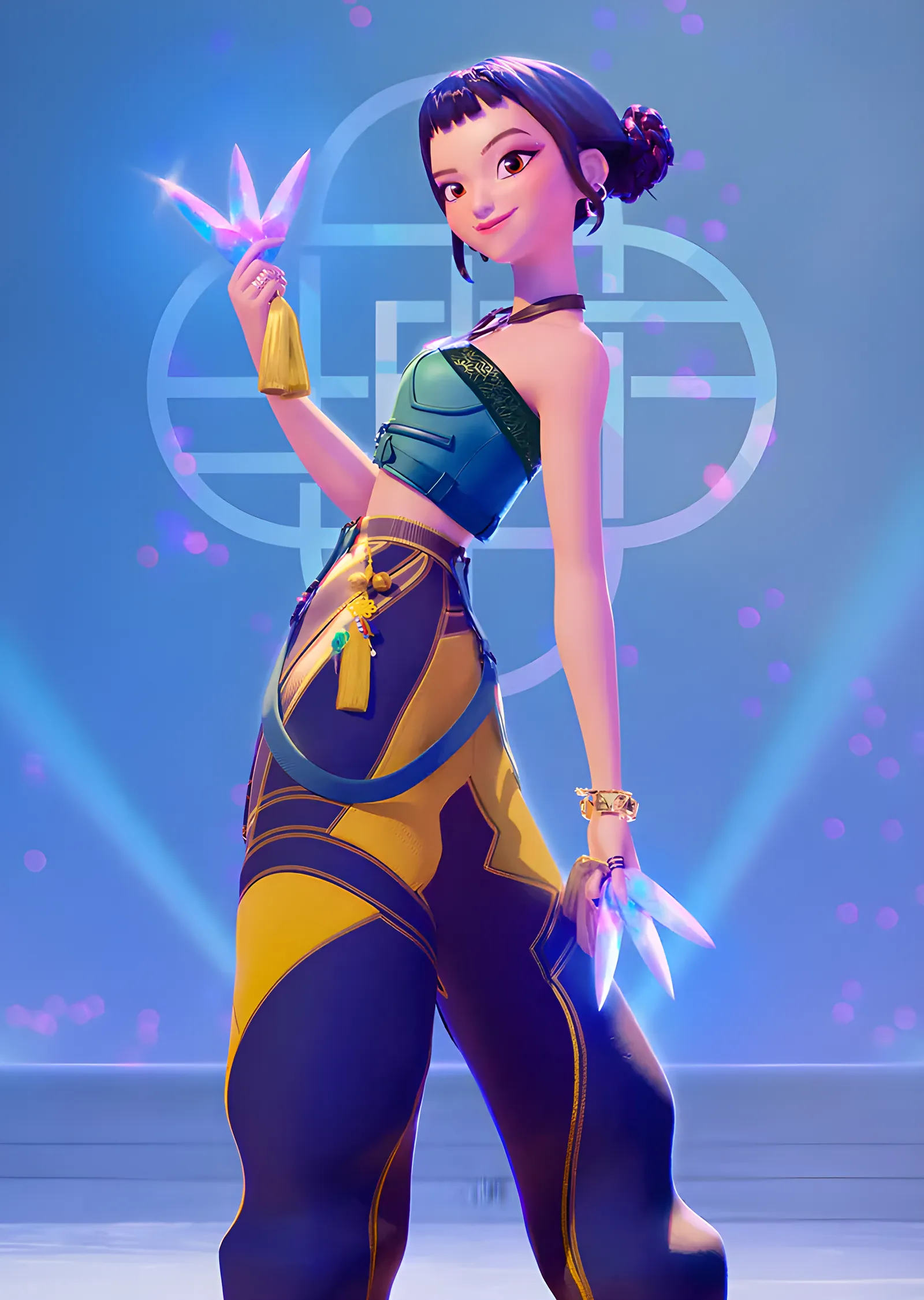 Zoey - KPop Demon Hunters metal tablo