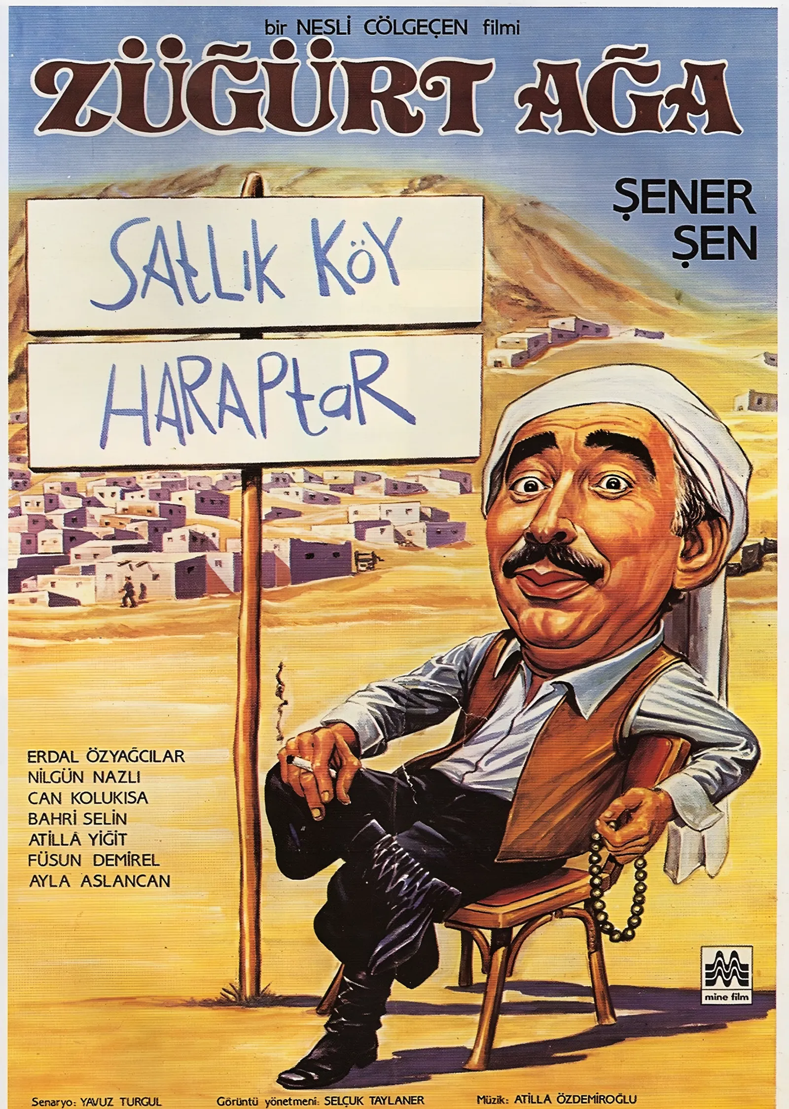 Züğürt Ağa - Film Afişi metal tablo