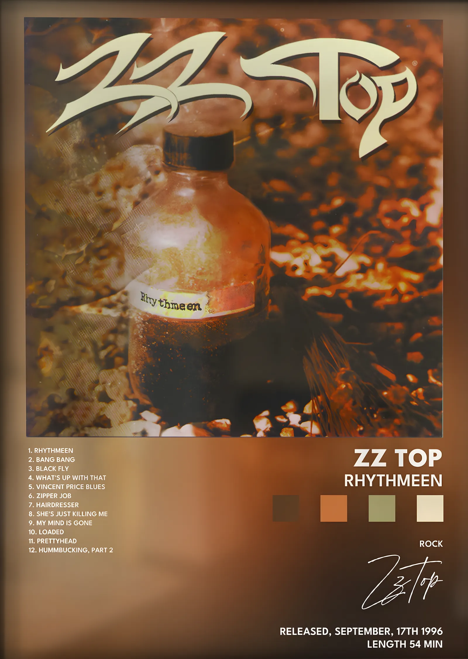 ZZ Top: Rhythmeen metal tablo