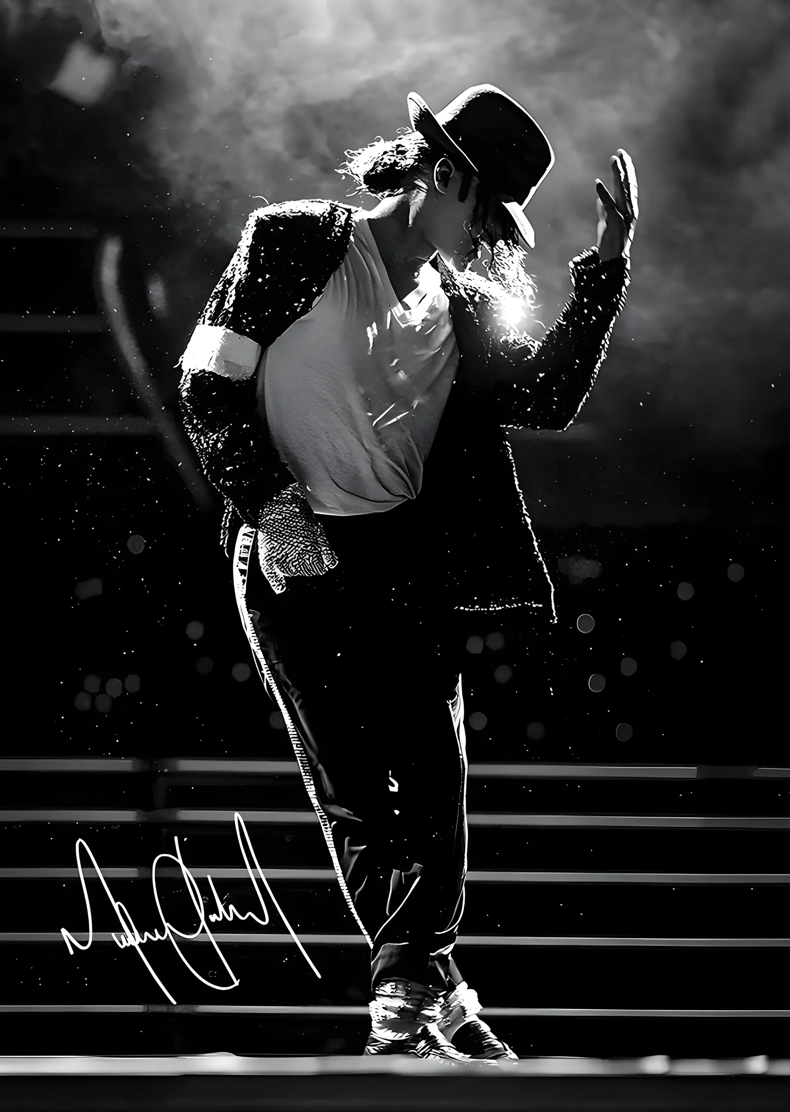 Michael Jackson: Sahne Işığı metal tablo
