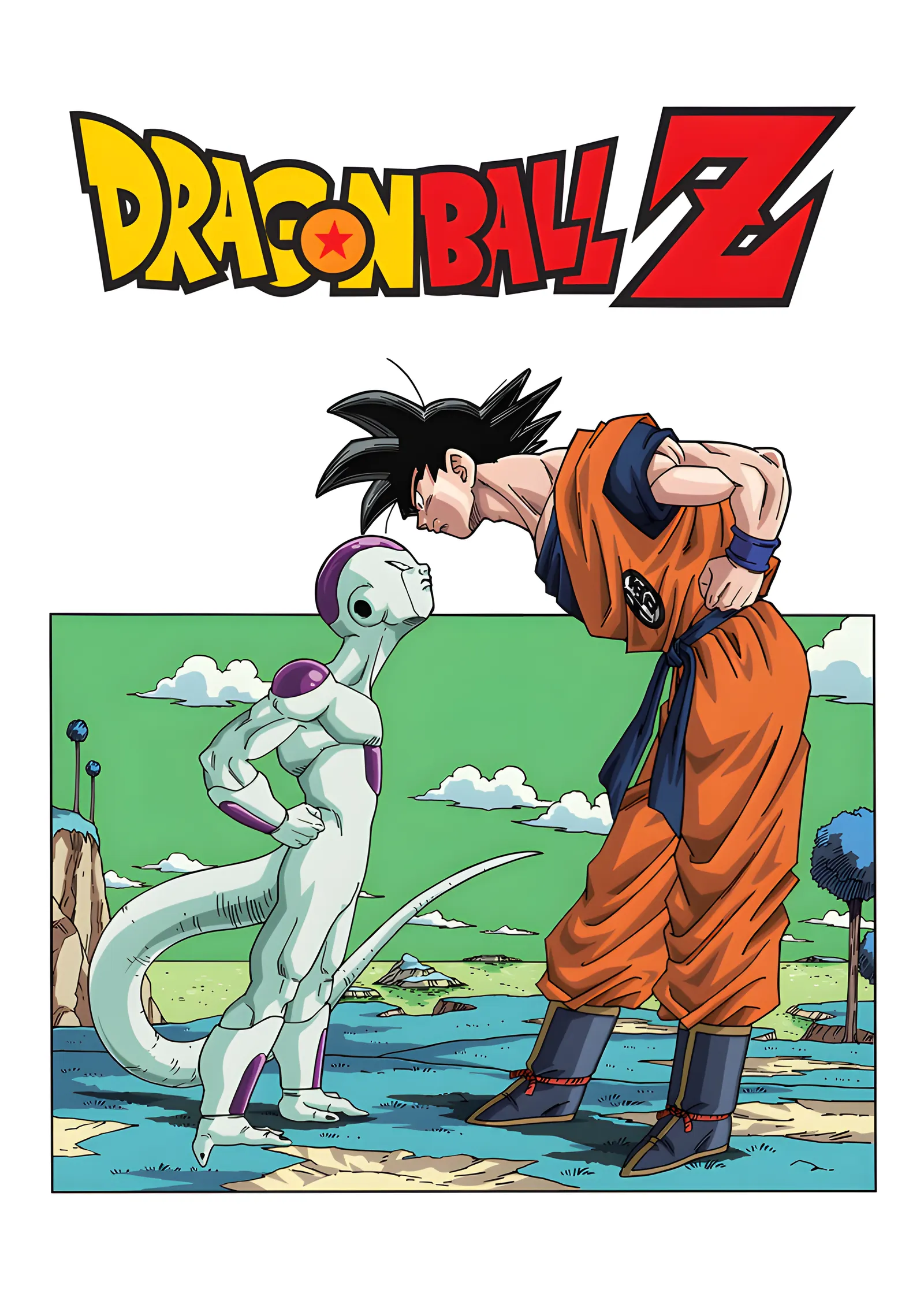 Dragon Ball Z: Goku ve Frieza metal tablo