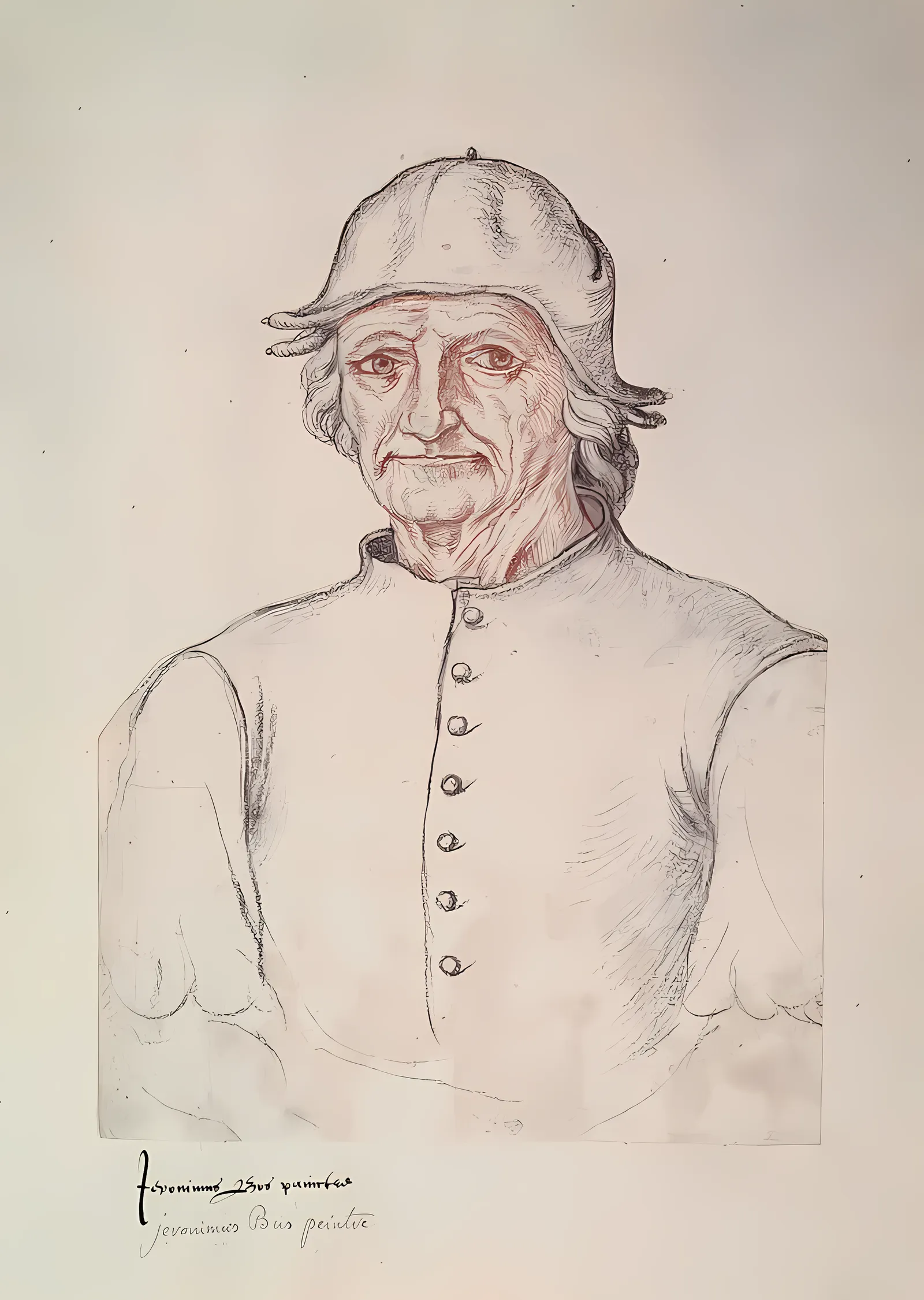 Hieronymus Bosch Portresi metal tablo