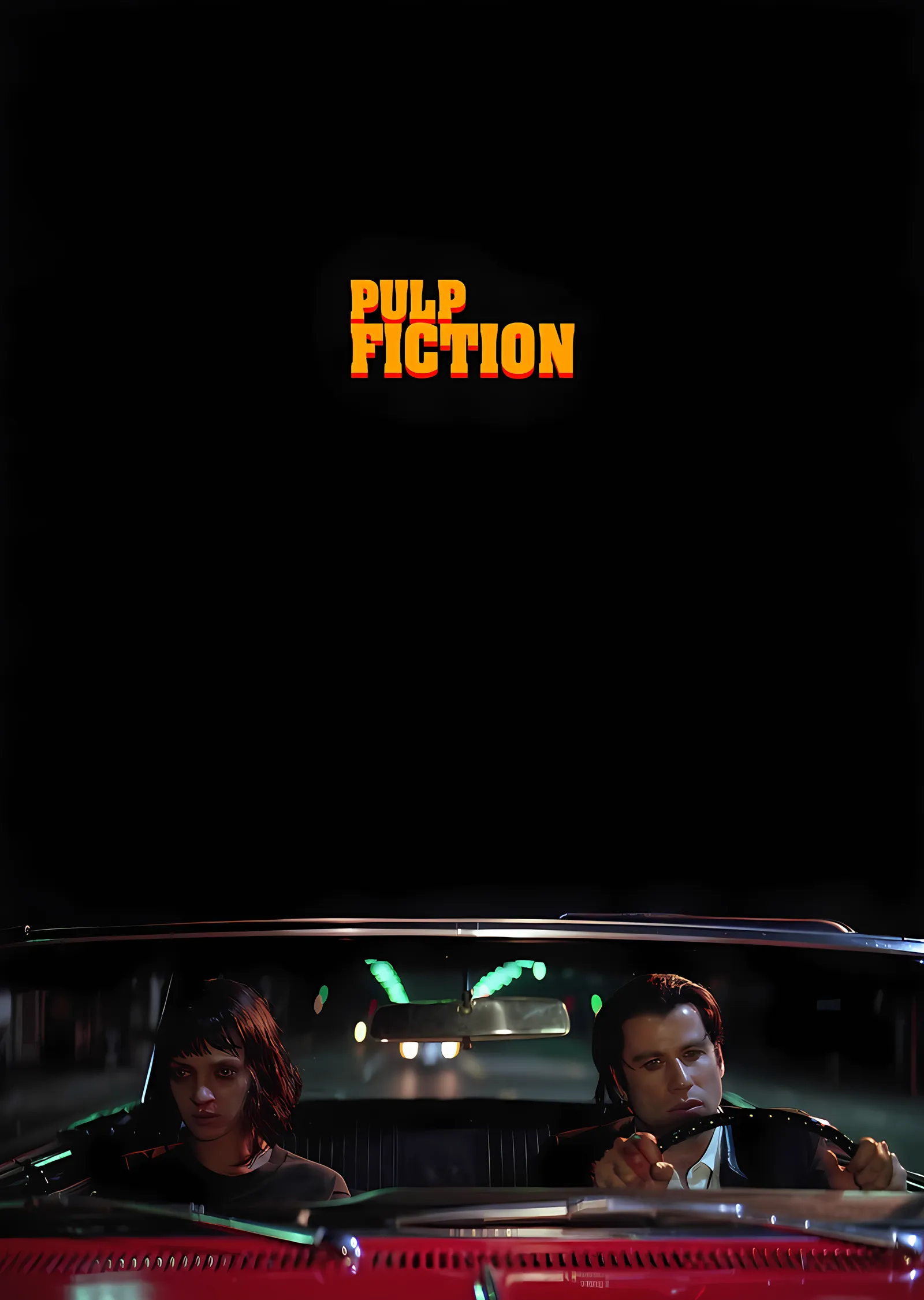 Pulp Fiction: Gece Sürüşü metal tablo