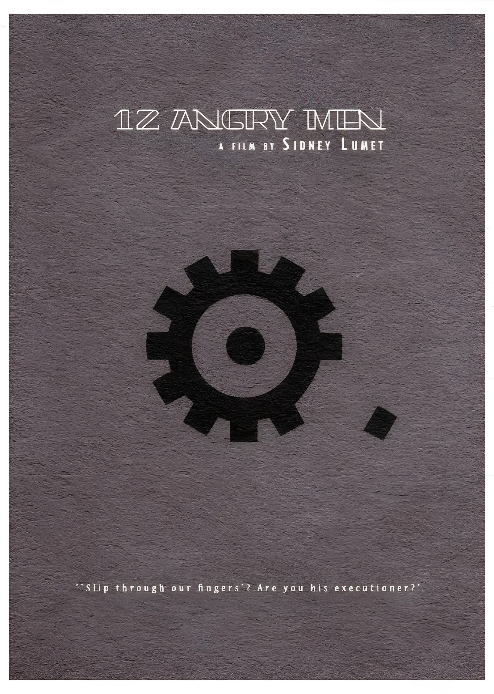 12 Angry Men - Dişli metal tablo