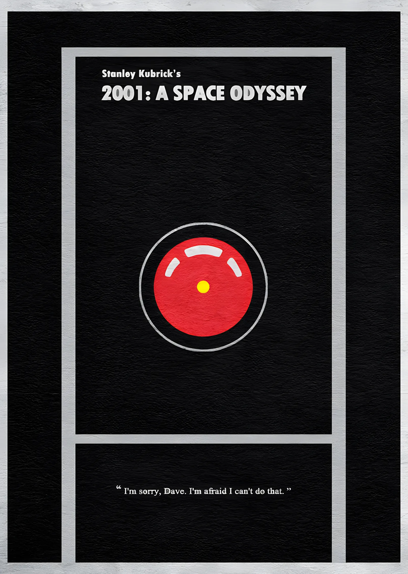 2001: A Space Odyssey metal tablo