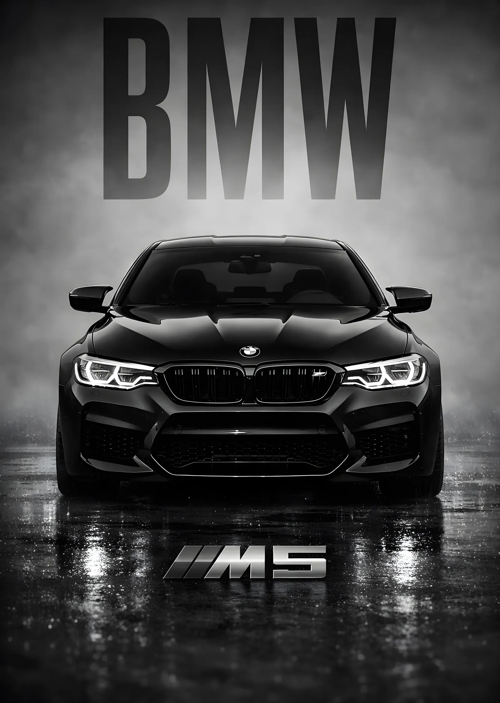 BMW M5: Güç ve Zarafet metal tablo