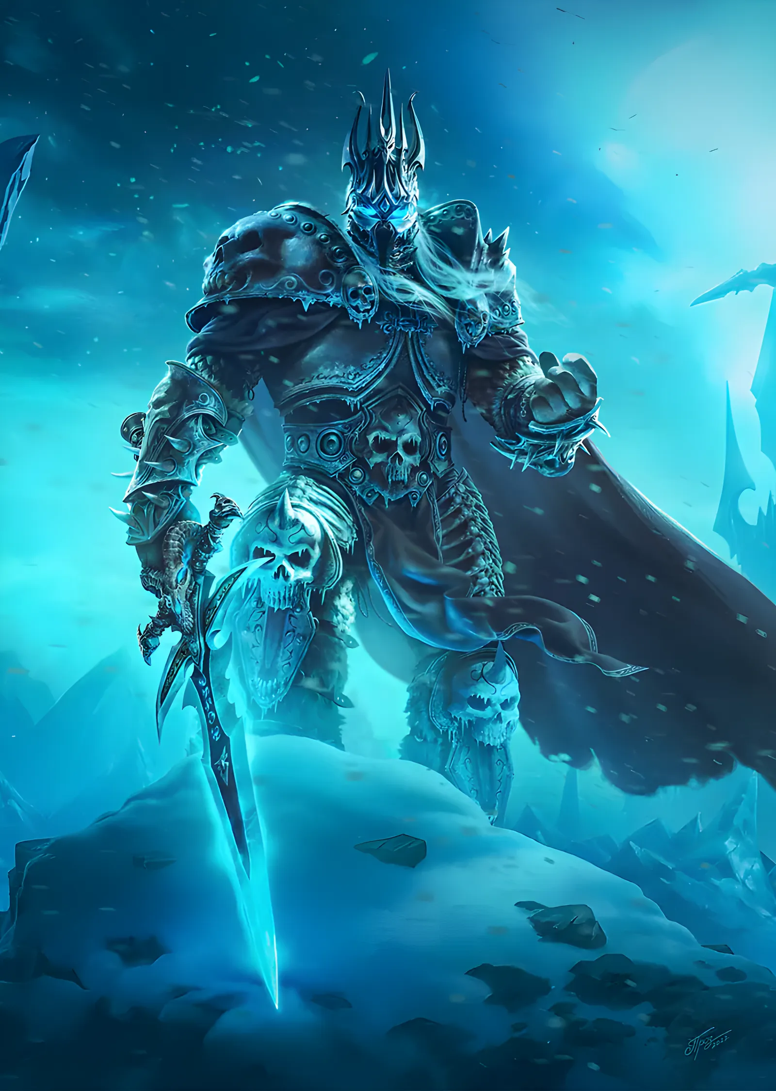 World of Warcraft: Lich King metal tablo