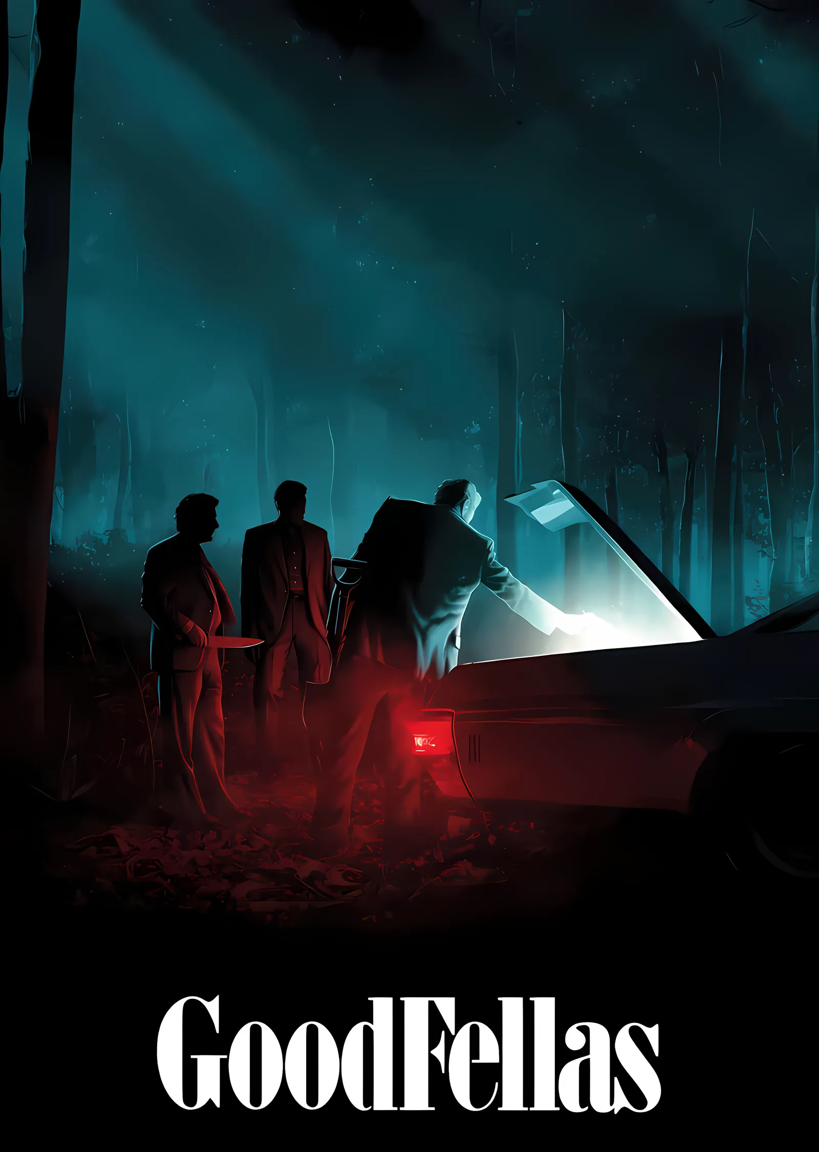 GoodFellas: Gece Sahnesi metal tablo