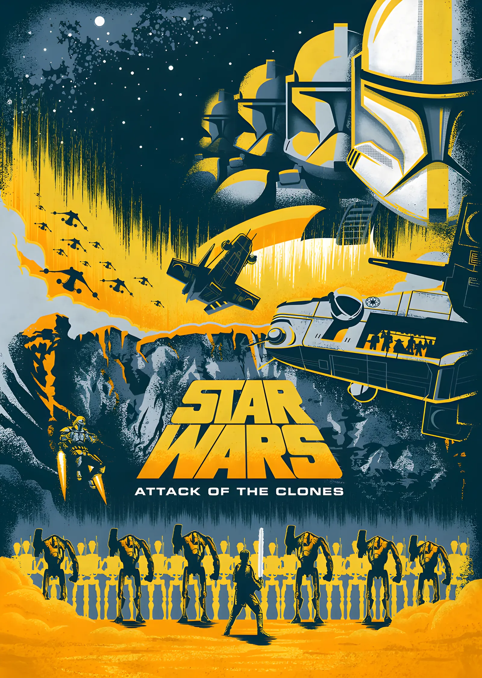 Star Wars: Attack of the Clones · Klon Ordusu metal tablo
