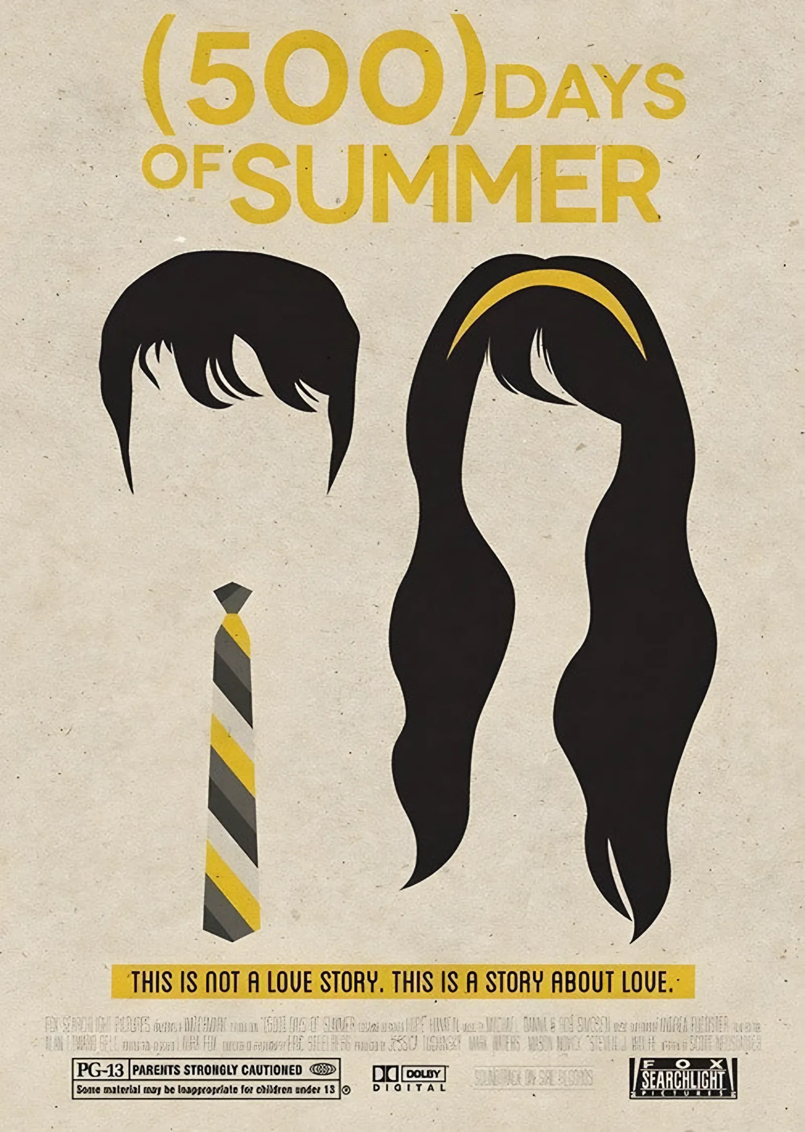 500 Days of Summer Minimalist metal tablo
