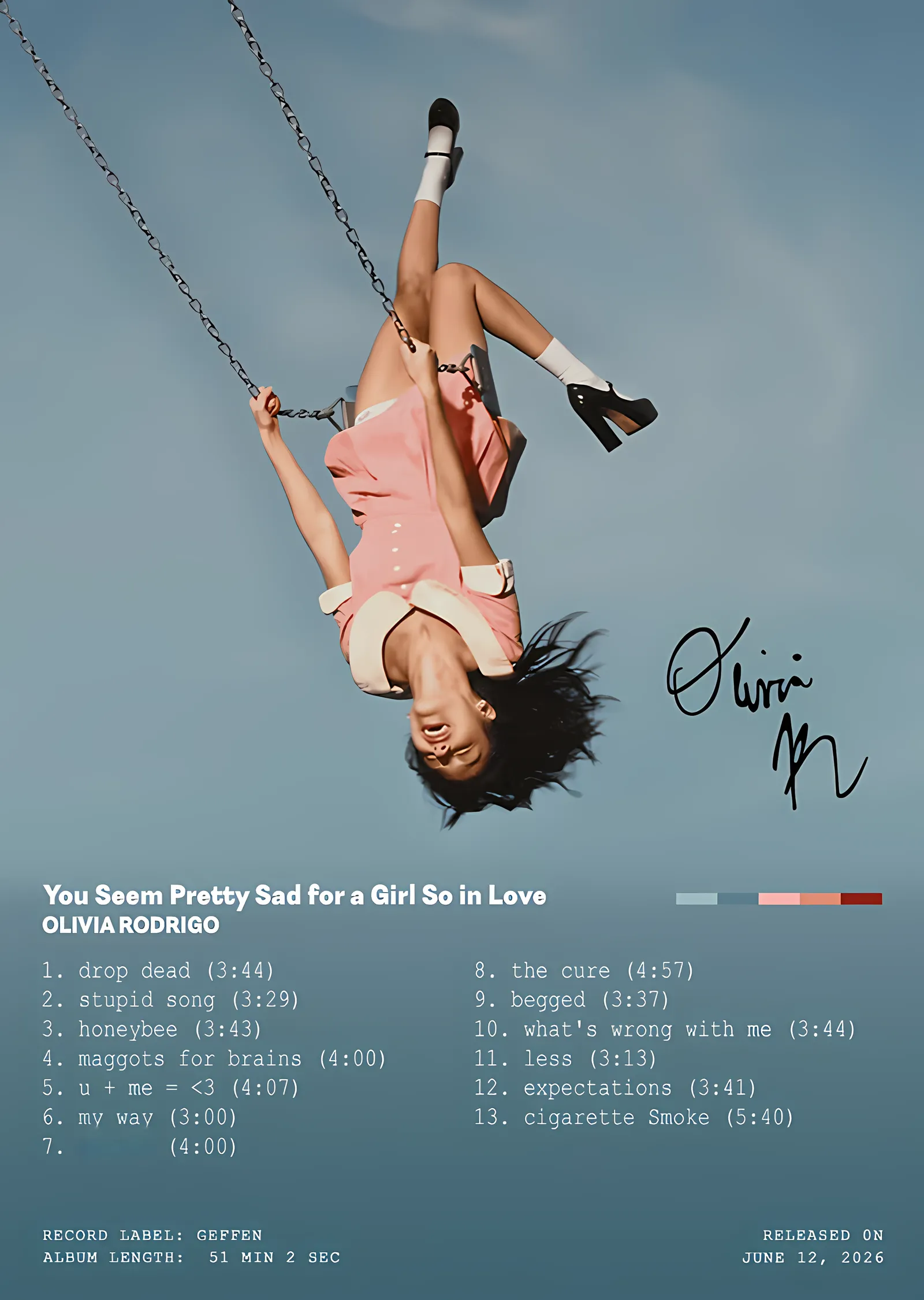 Olivia Rodrigo: Albüm Listesi metal tablo