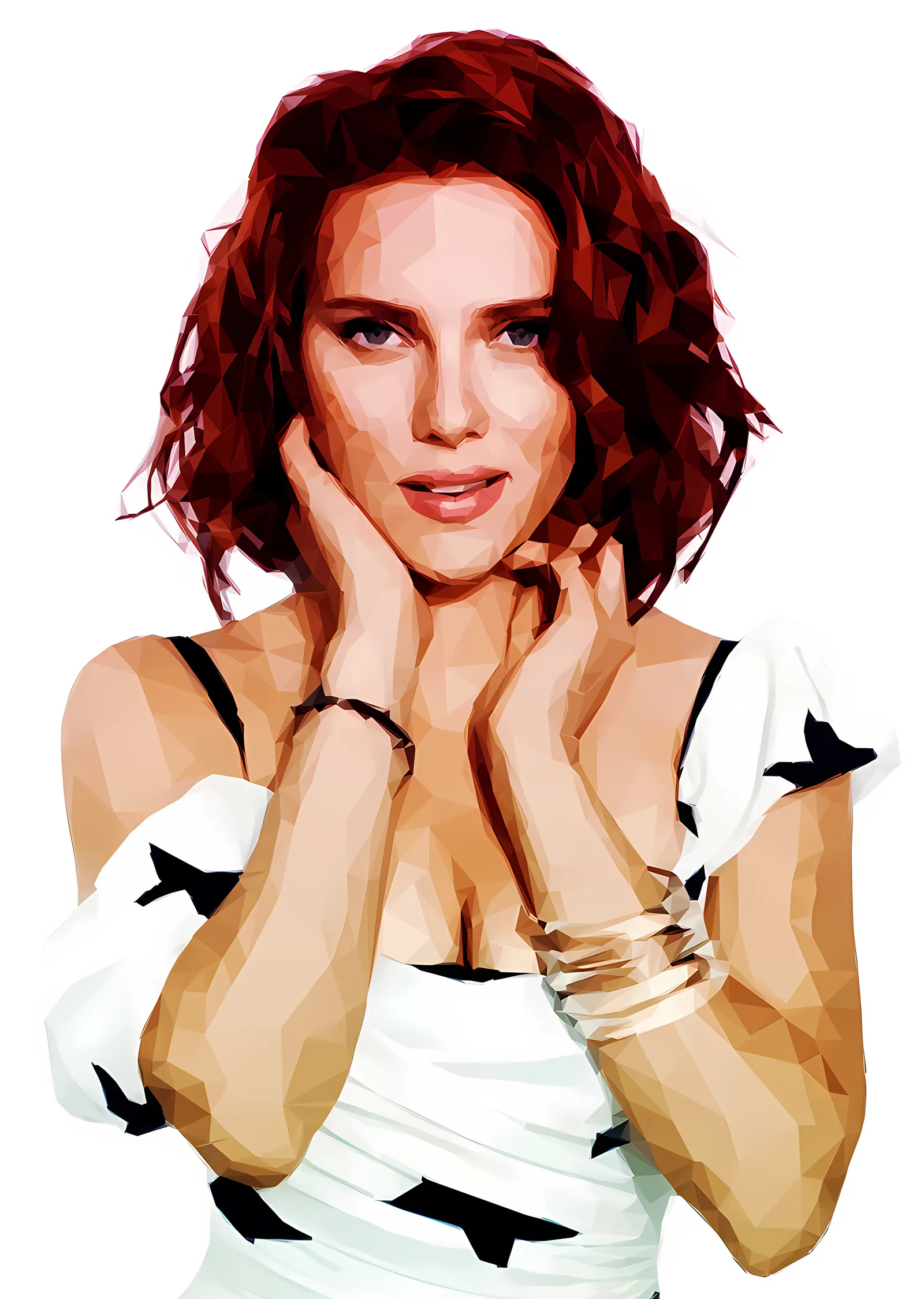 Scarlett Johansson: Kızıl Saç metal tablo