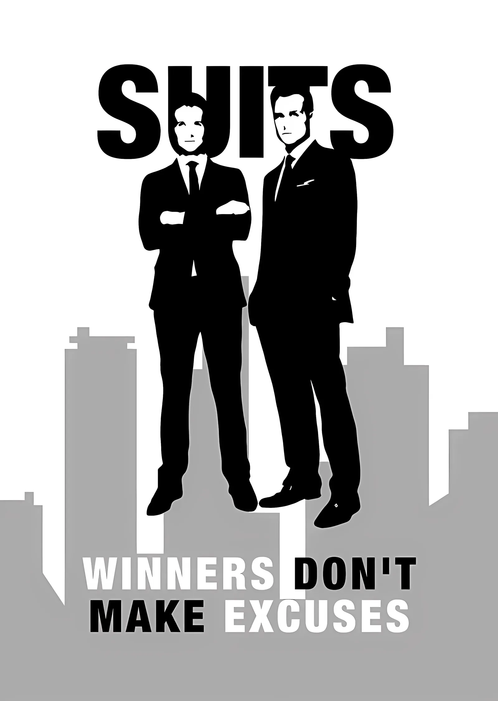 Suits: Winners Don't Make Excuses metal tablo