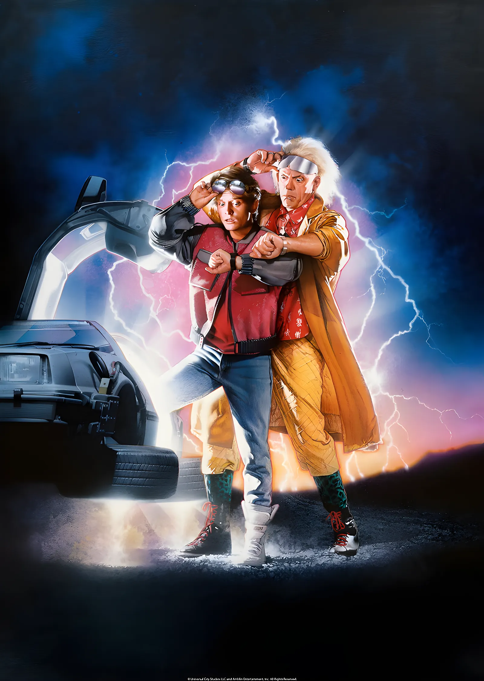 Back to the Future: Marty ve Doc metal tablo