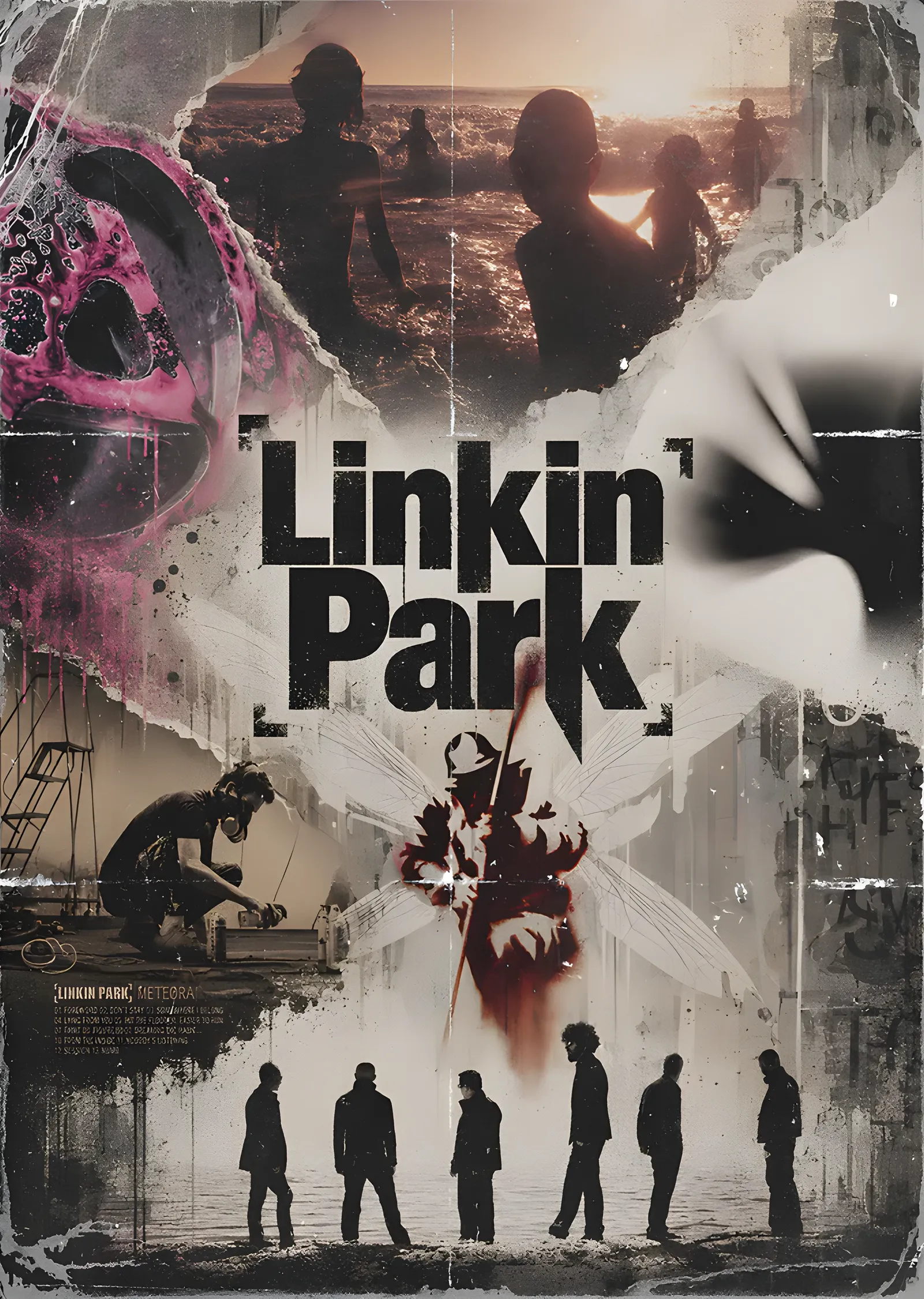 Linkin Park: Meteora Duvarı metal tablo