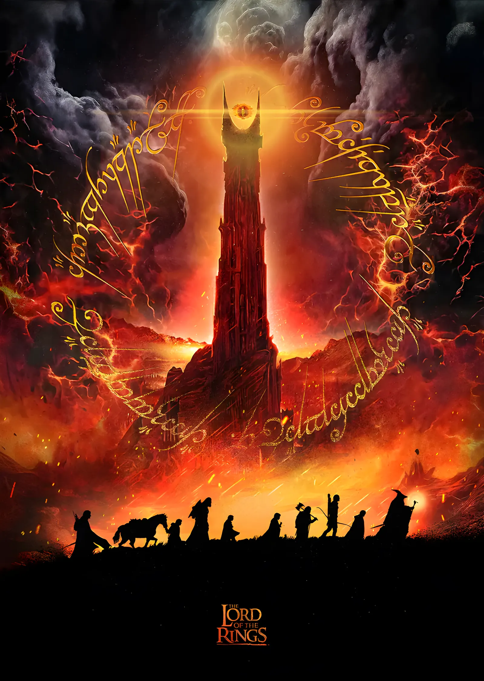 The Lord of the Rings - Mordor metal tablo