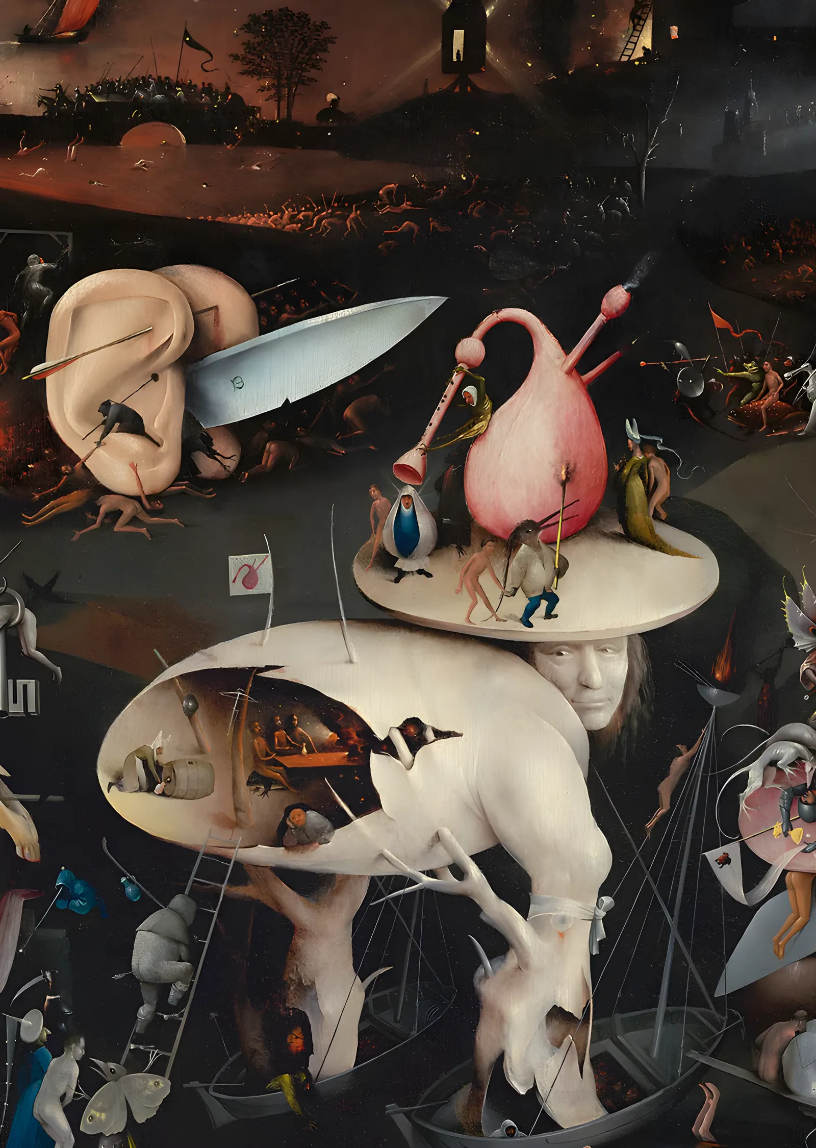 Hieronymus Bosch - Ağaç Adam metal tablo
