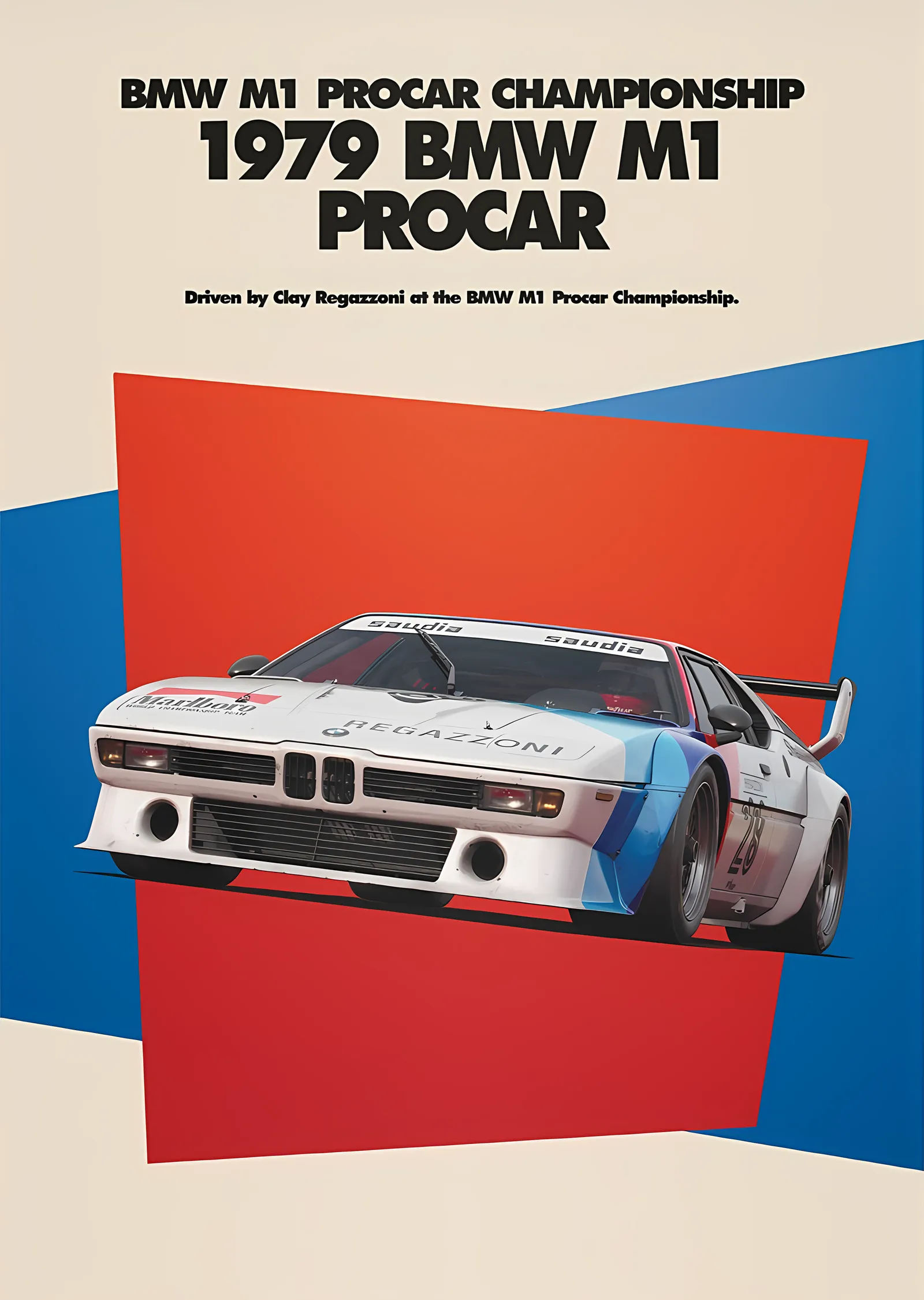 1979 BMW M1 Procar · BMW Art Car Series metal tablo