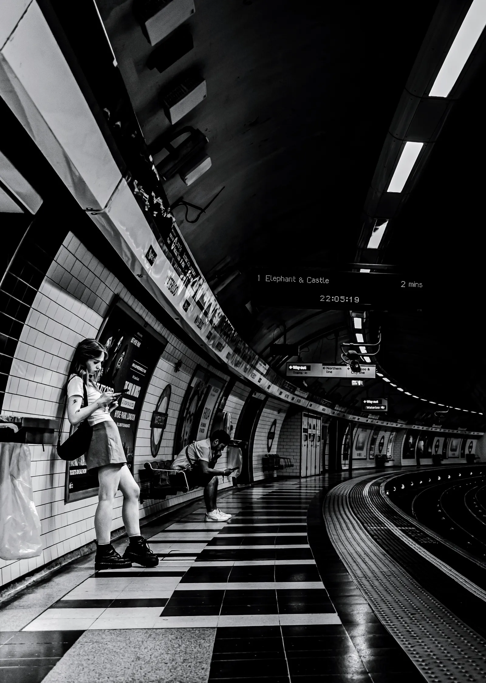 Londra Metrosu: Elephant & Castle metal tablo