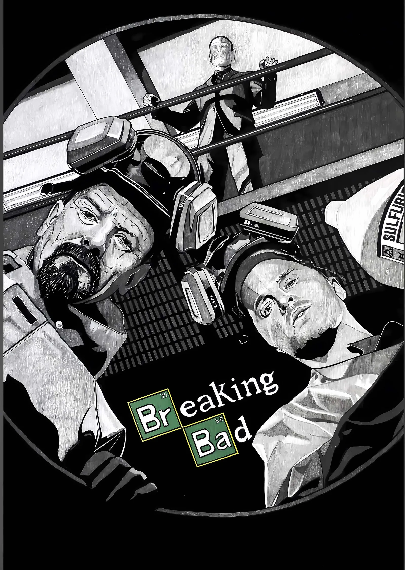 Breaking Bad: Walter ve Jesse metal tablo