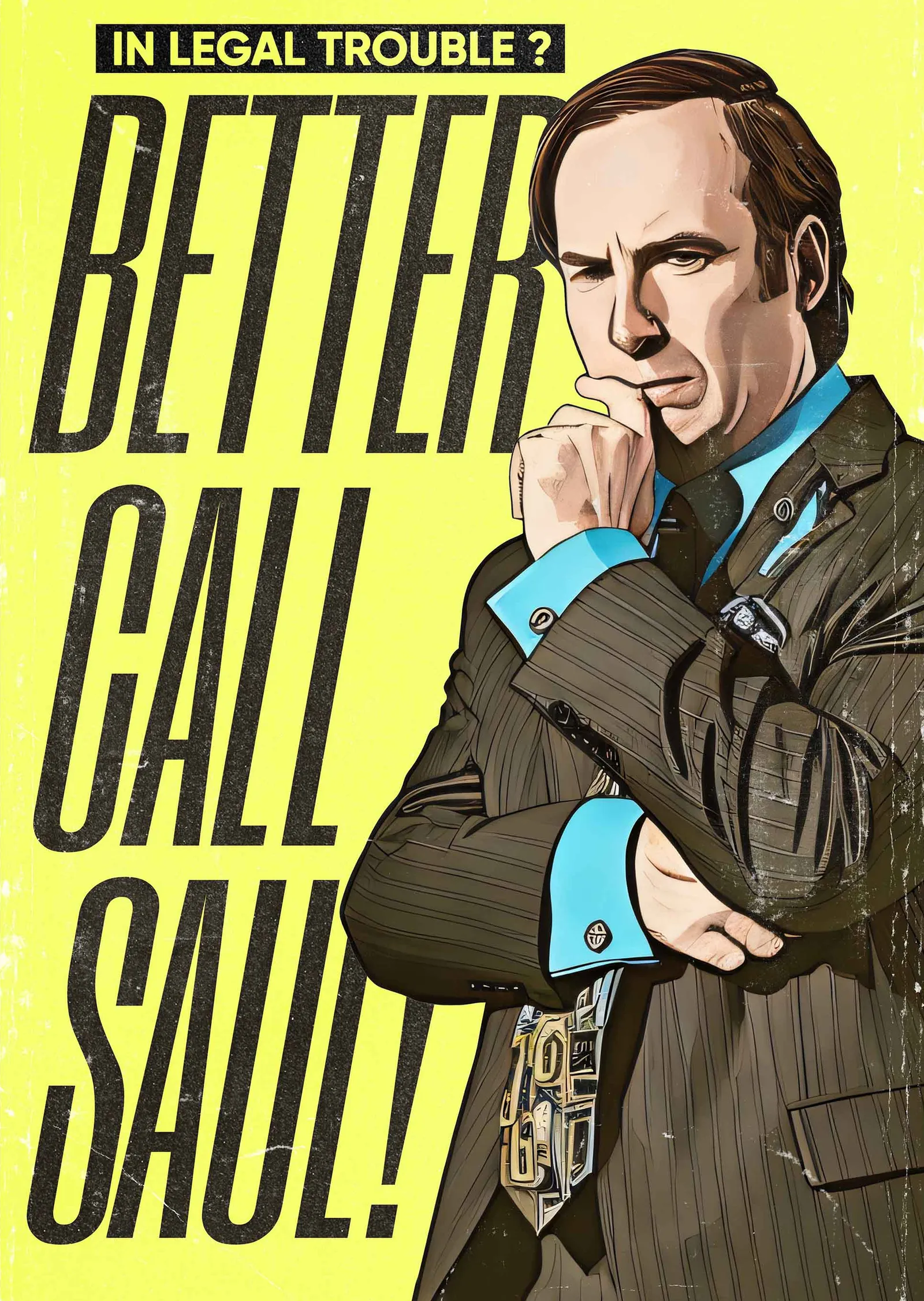 Better Call Saul: In Legal Trouble? metal tablo