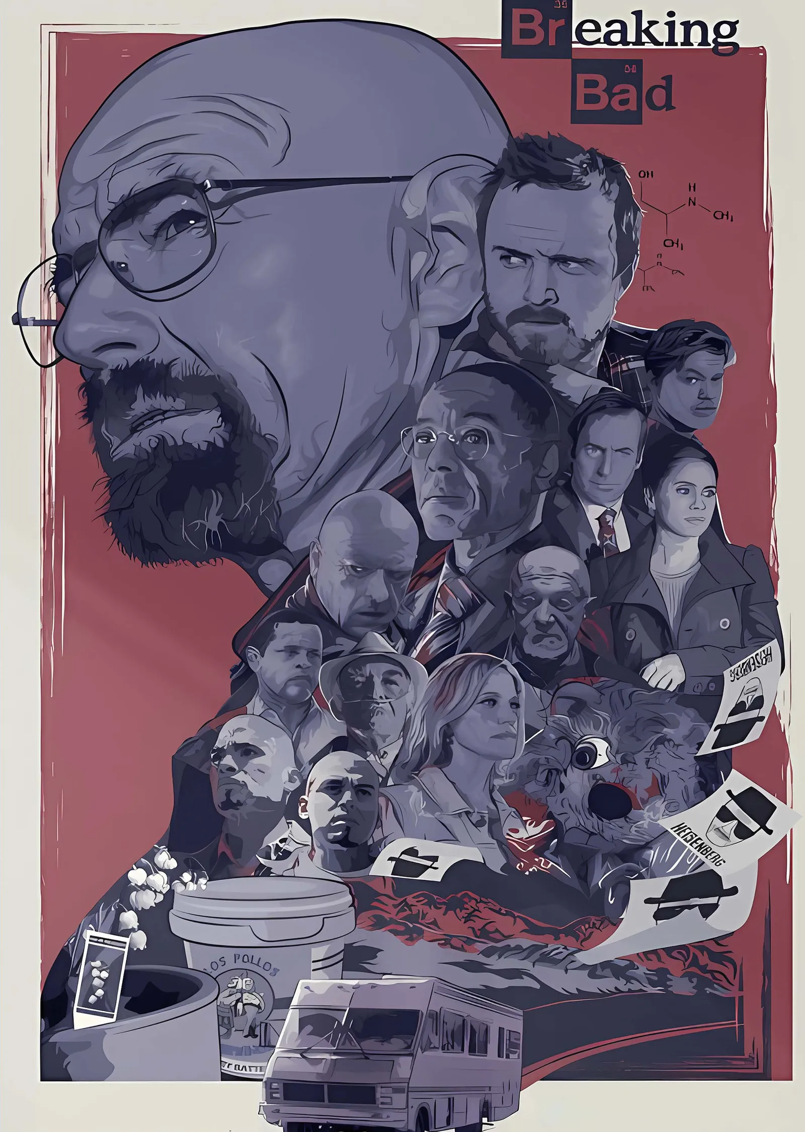 Breaking Bad: Kadro metal tablo