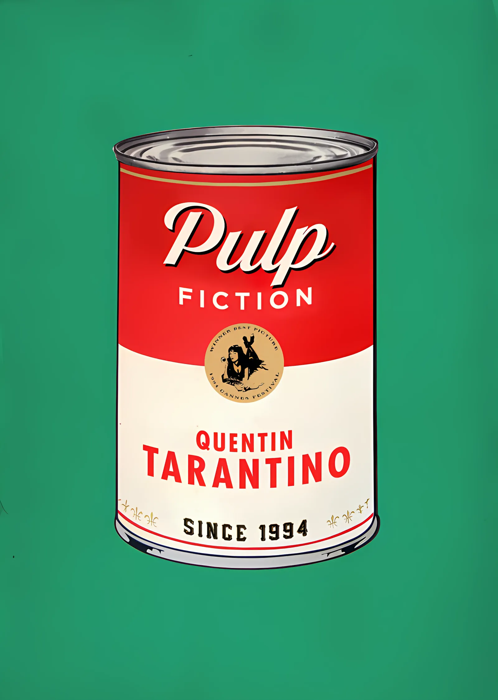 Pulp Fiction: Tarantino Konserve Tasarımı metal tablo