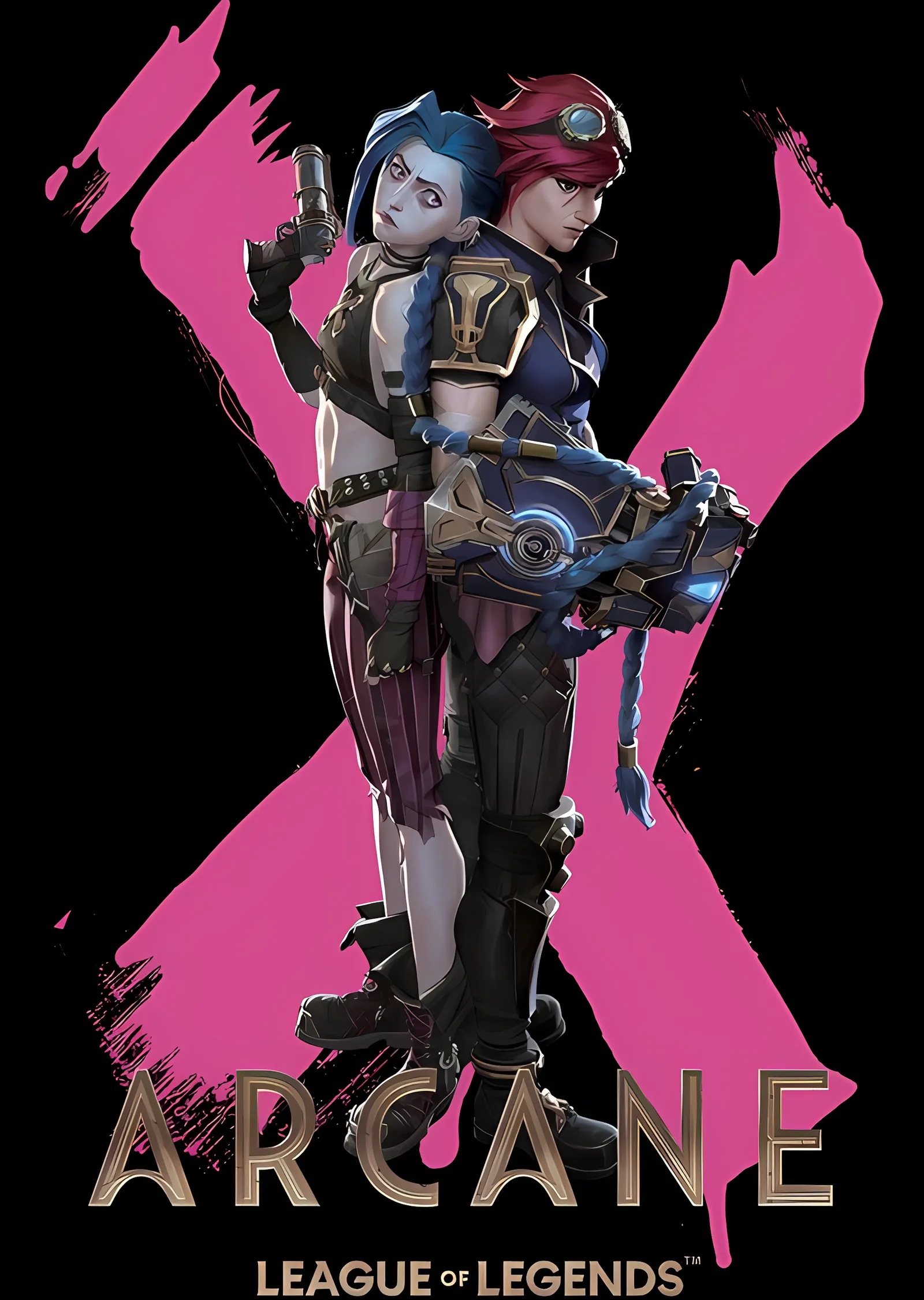 Arcane: Vi ve Jinx metal tablo