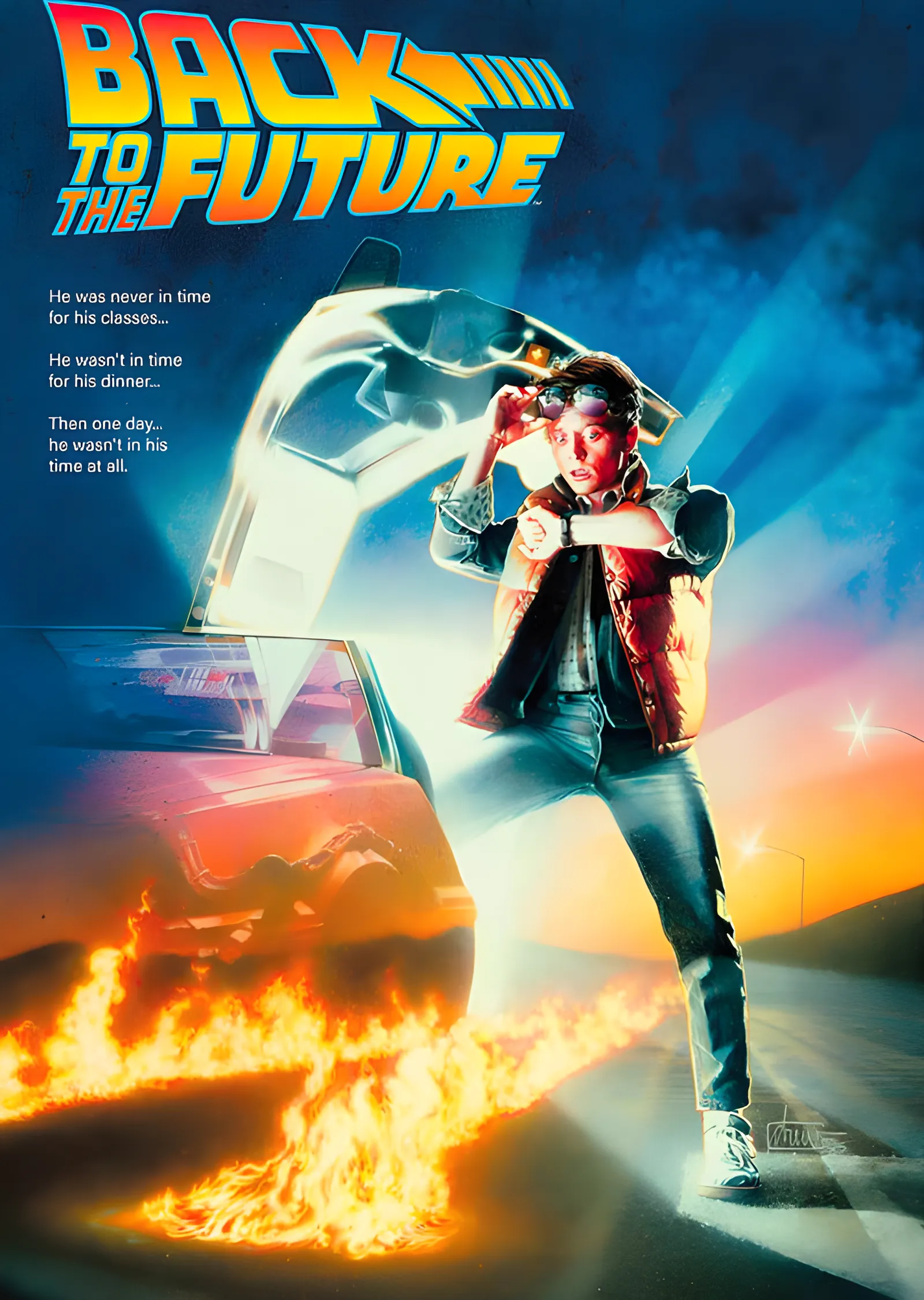 Back to the Future: Alev İzleri metal tablo