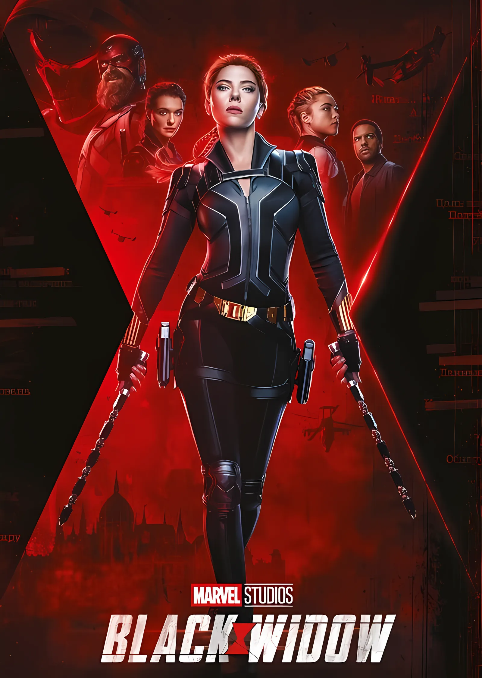 Black Widow: Unfinished Business metal tablo