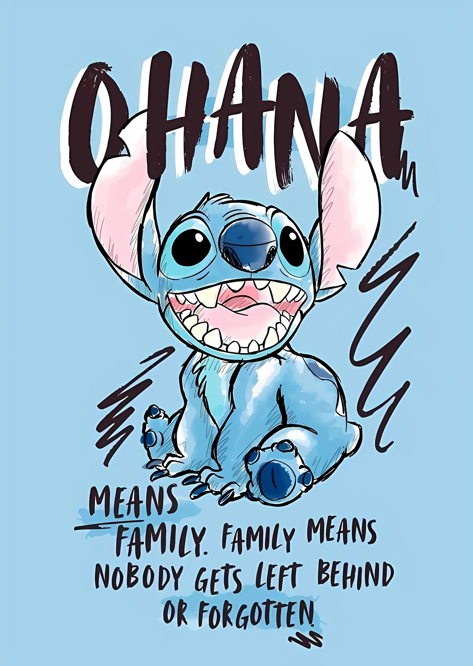 Lilo & Stitch: Ohana metal tablo