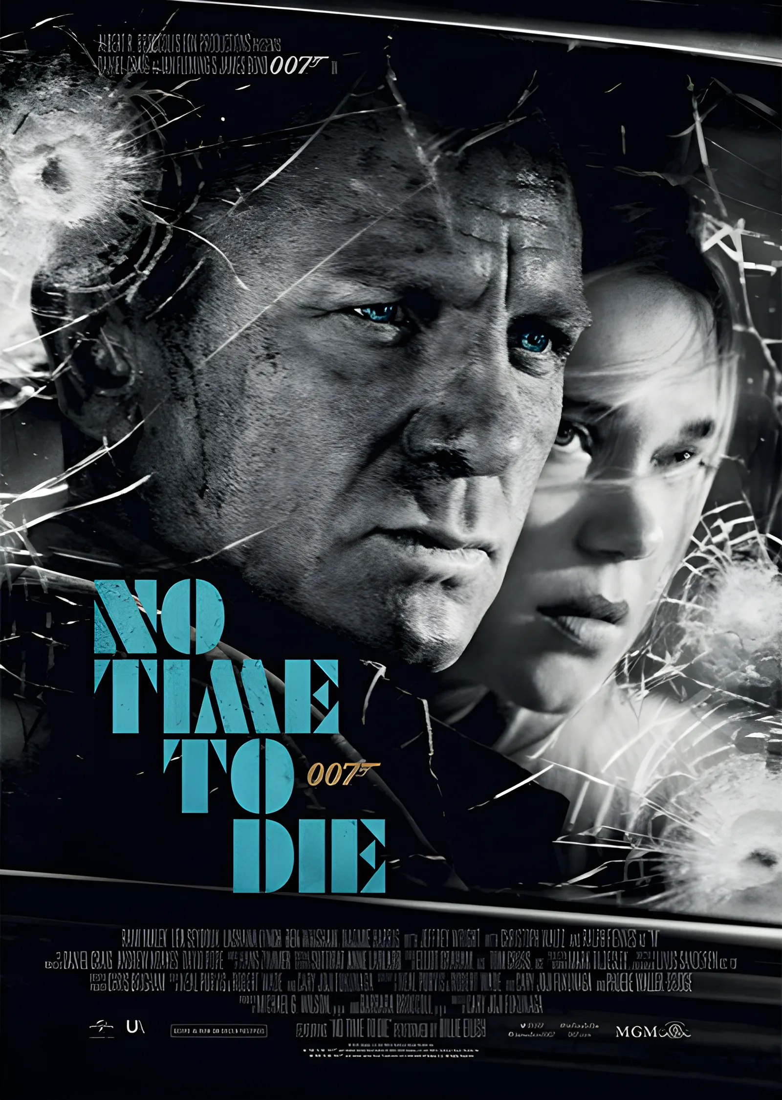 No Time to Die: Kırık Cam metal tablo