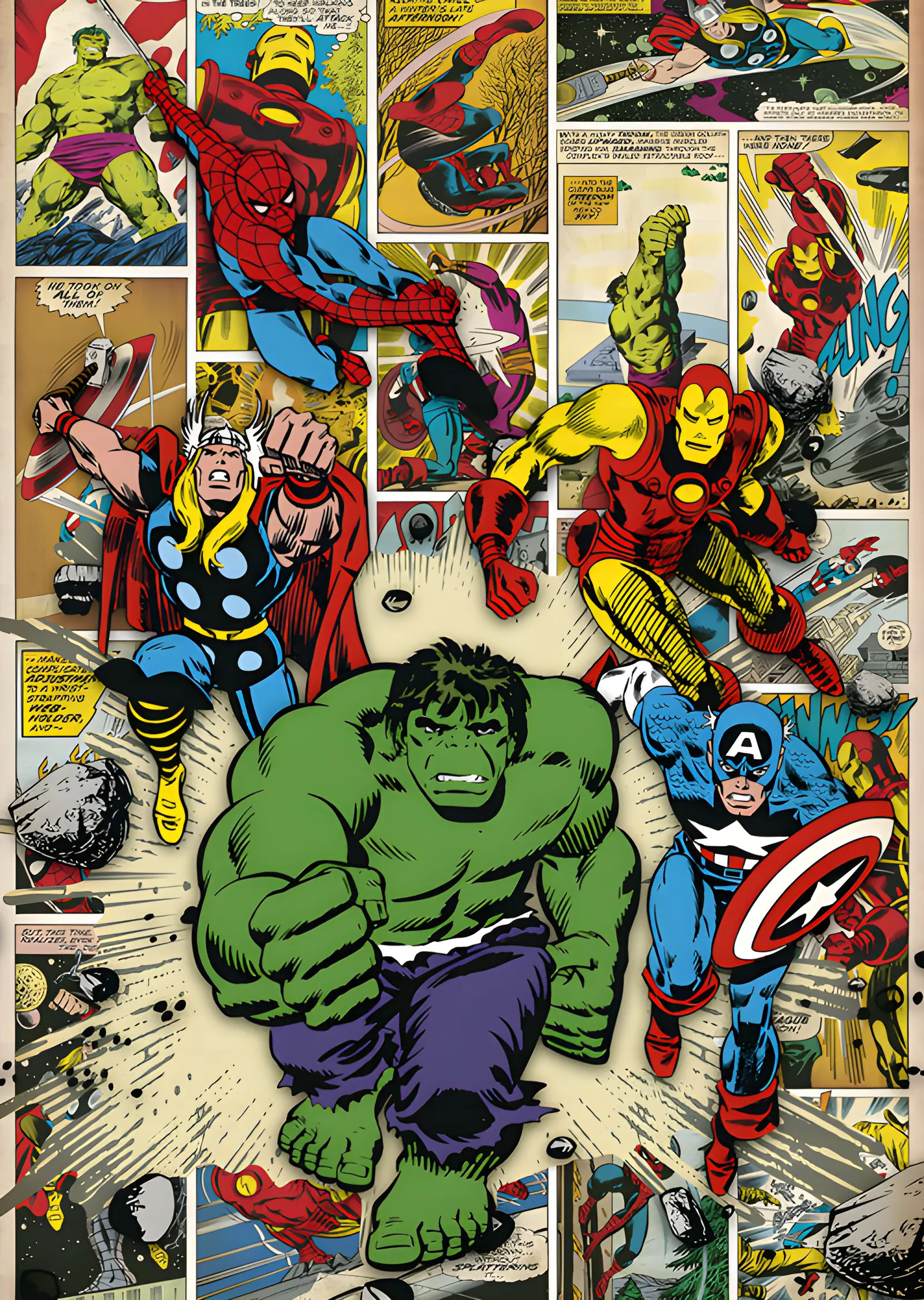 Marvel: Here Come the Heroes metal tablo