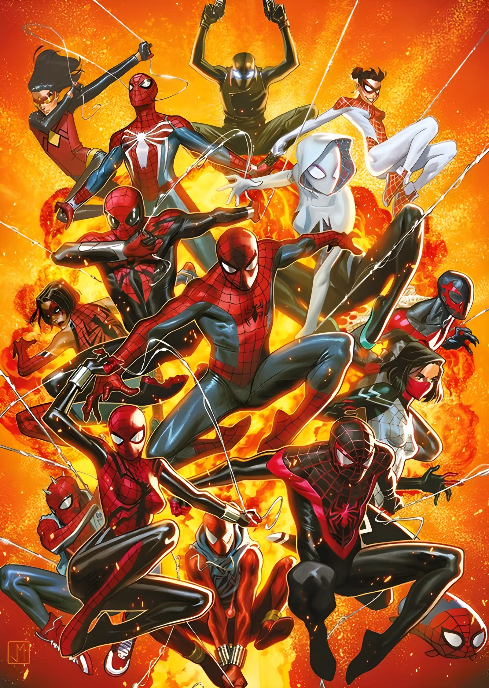 Spider-Verse: Örümcek Evreni metal tablo