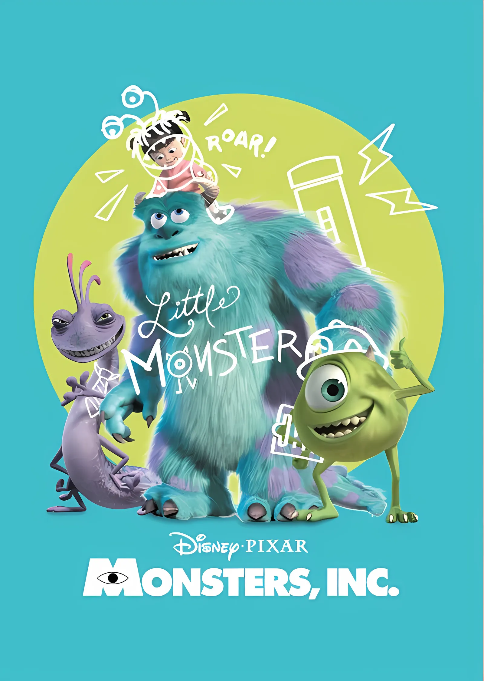 Monsters, Inc.: Little Monster metal tablo