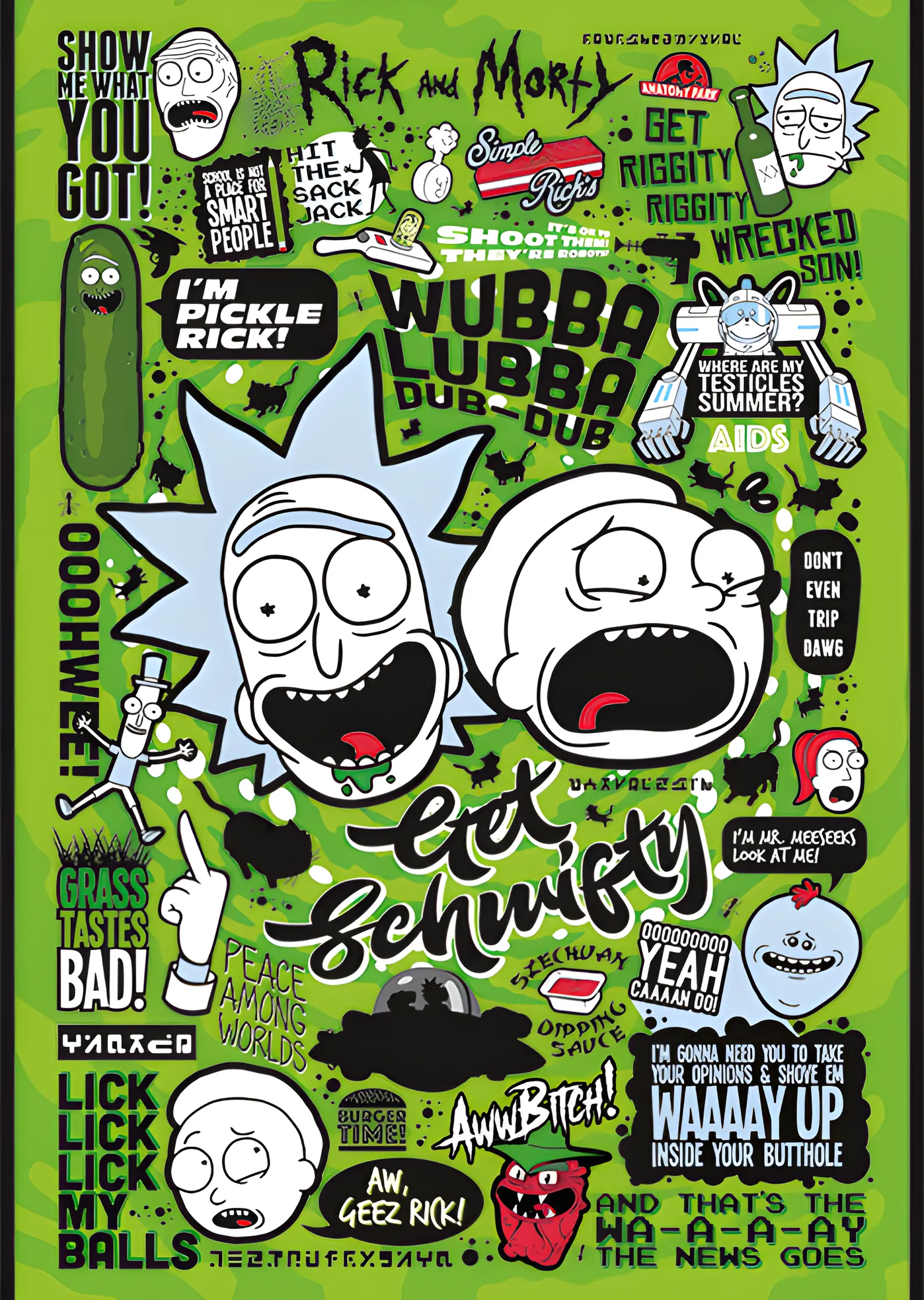 Rick and Morty: Replikler metal tablo