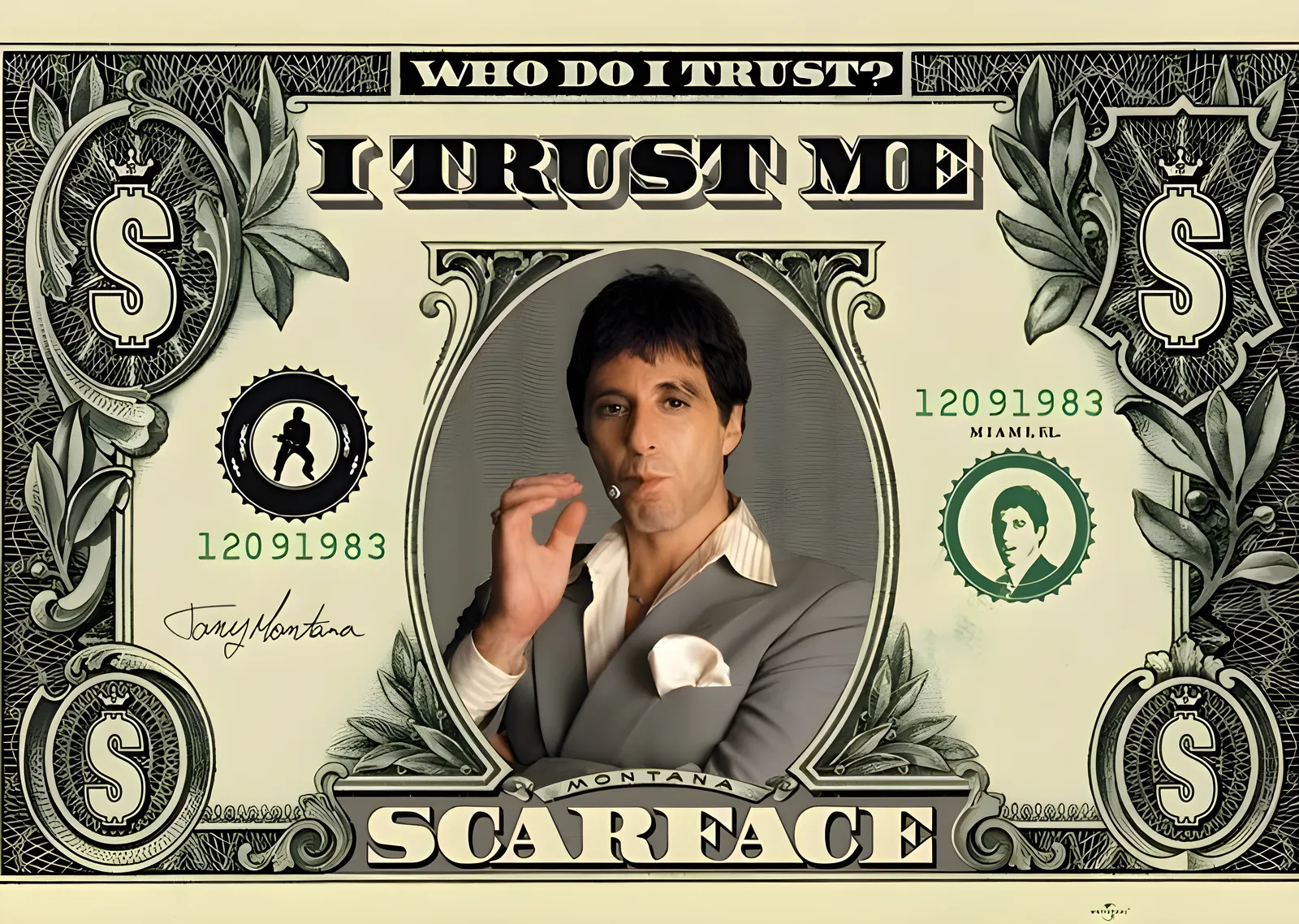 Scarface: I Trust Me metal tablo