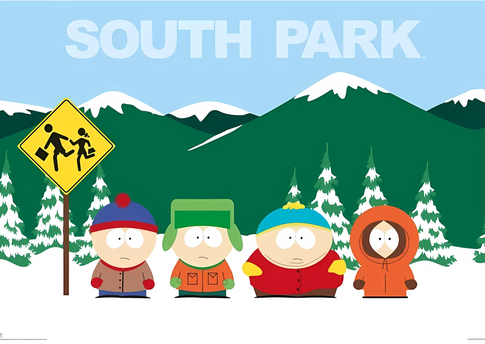 South Park: Otobüs Durağı metal tablo