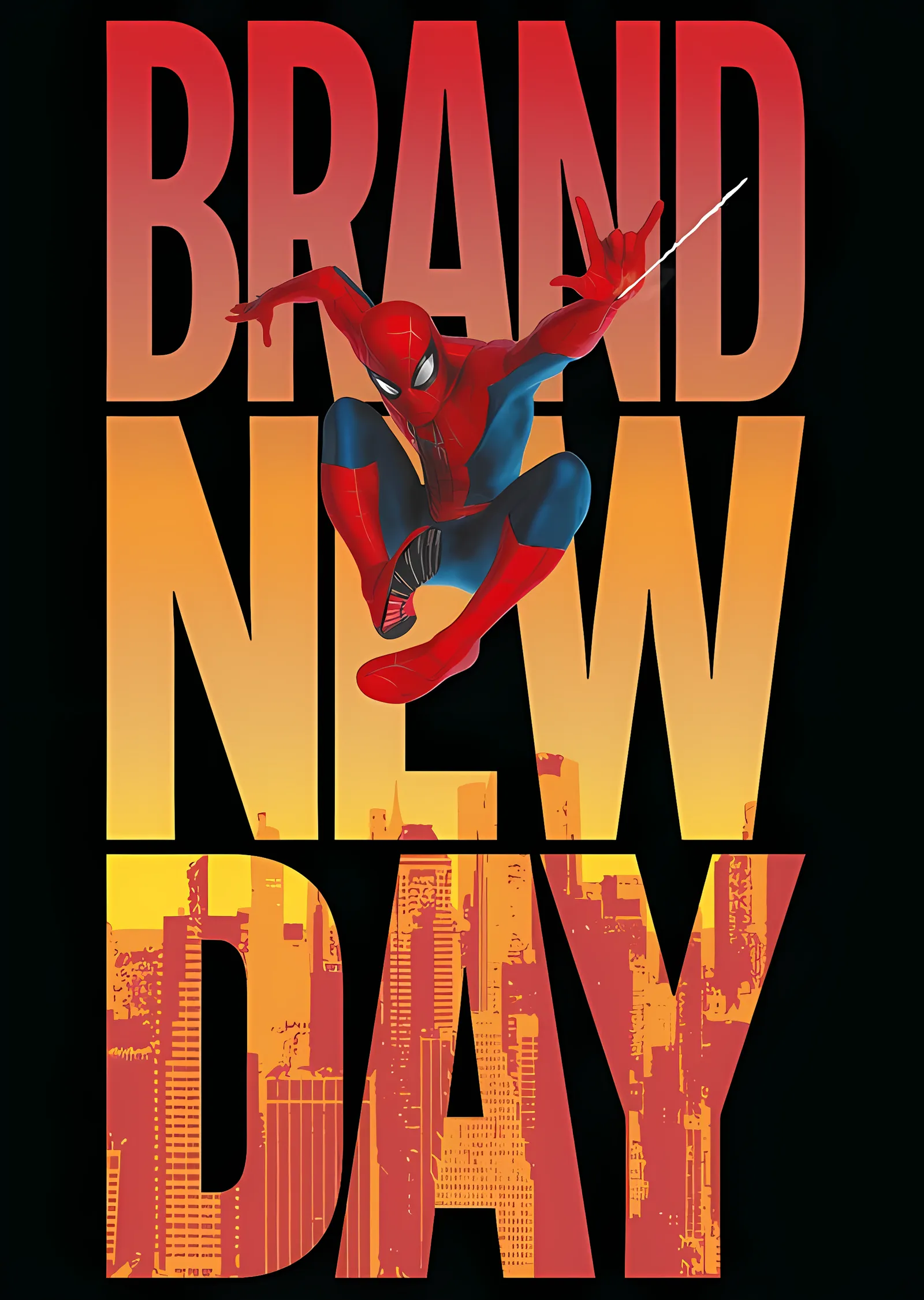 Spider-Man: Brand New Day · Büyük Tipografi metal tablo